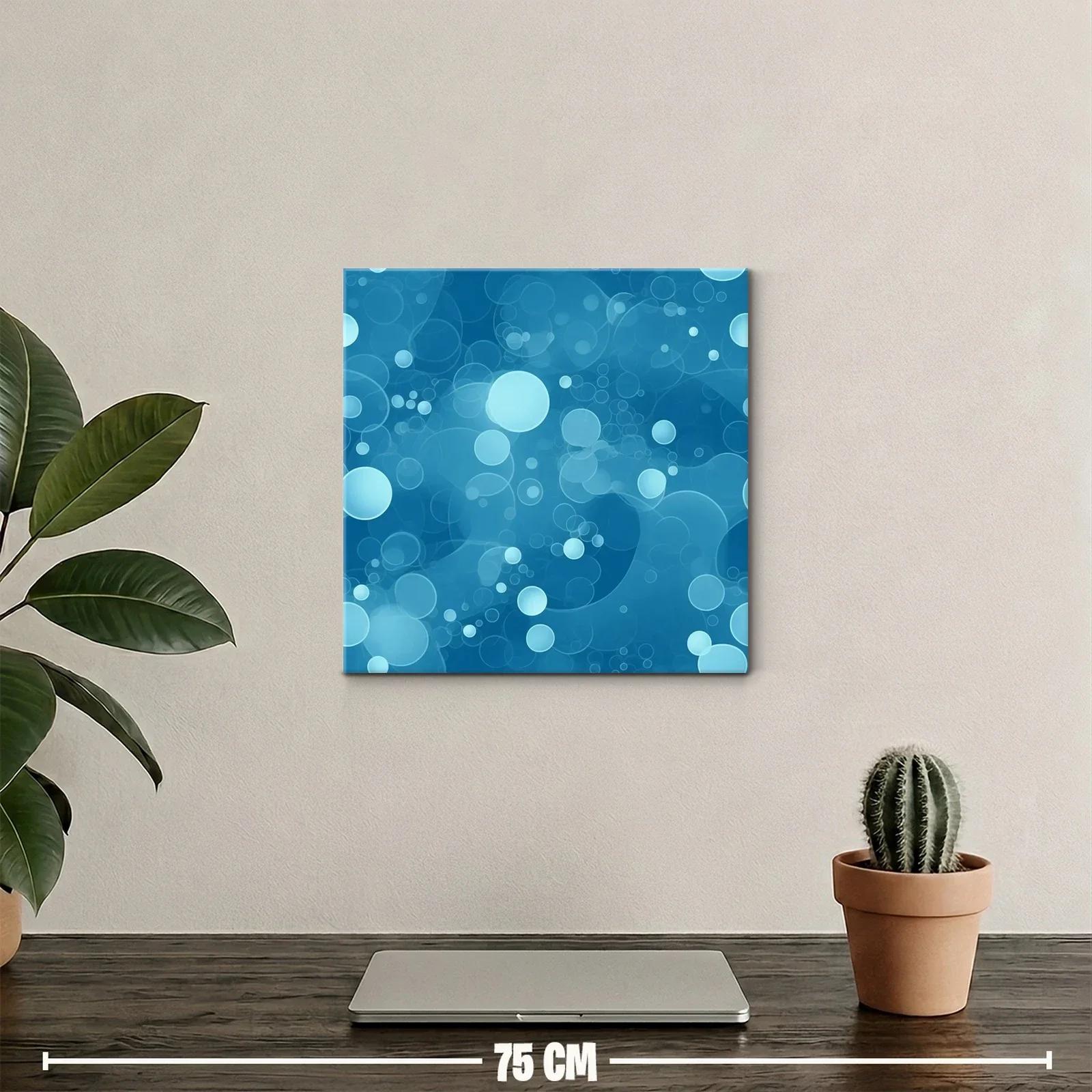 Composición abstracta de burbujas en tonos azul celeste — miniatura 2