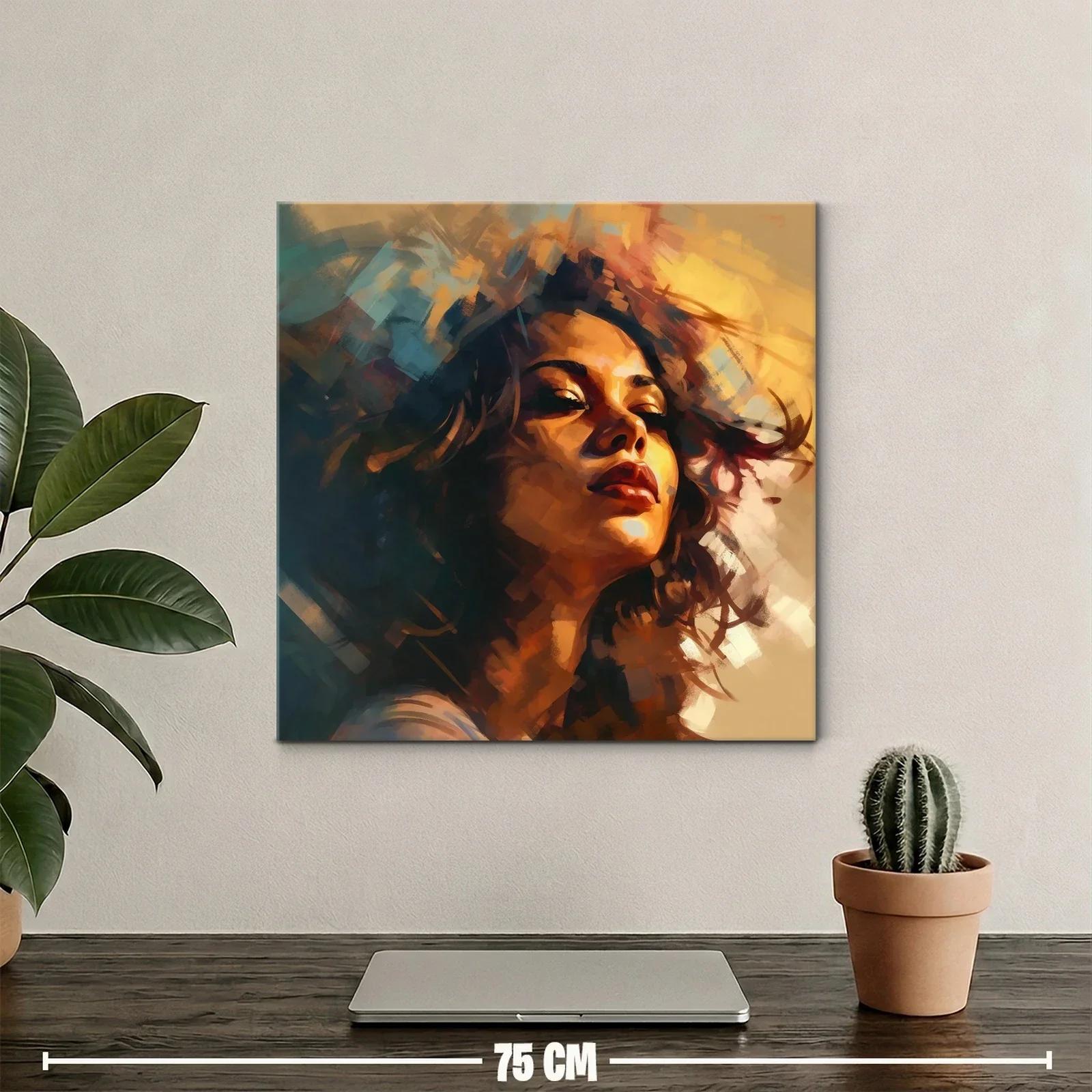 Retrato expresivo con luces cálidas y sombras profundas — miniatura 2