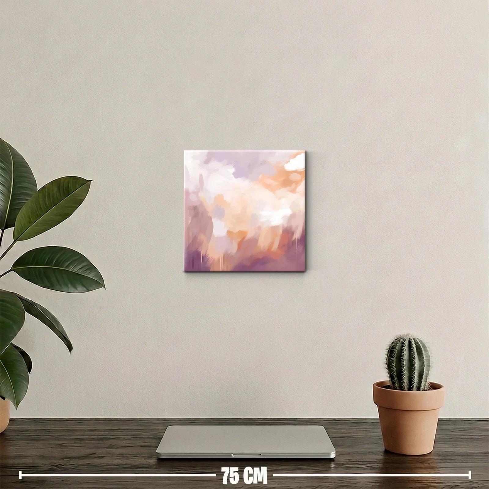 Cuadro abstracto en tonos cálidos para ambientes acogedores — miniatura 2