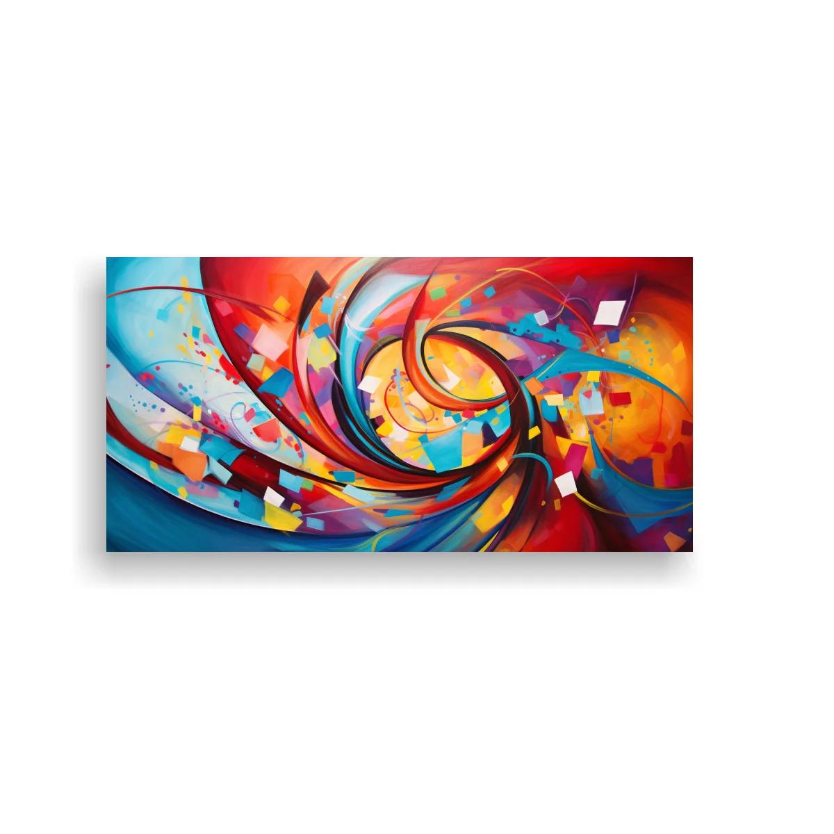 Cuadro espiral abstracta de colores vibrantes — imagen principal