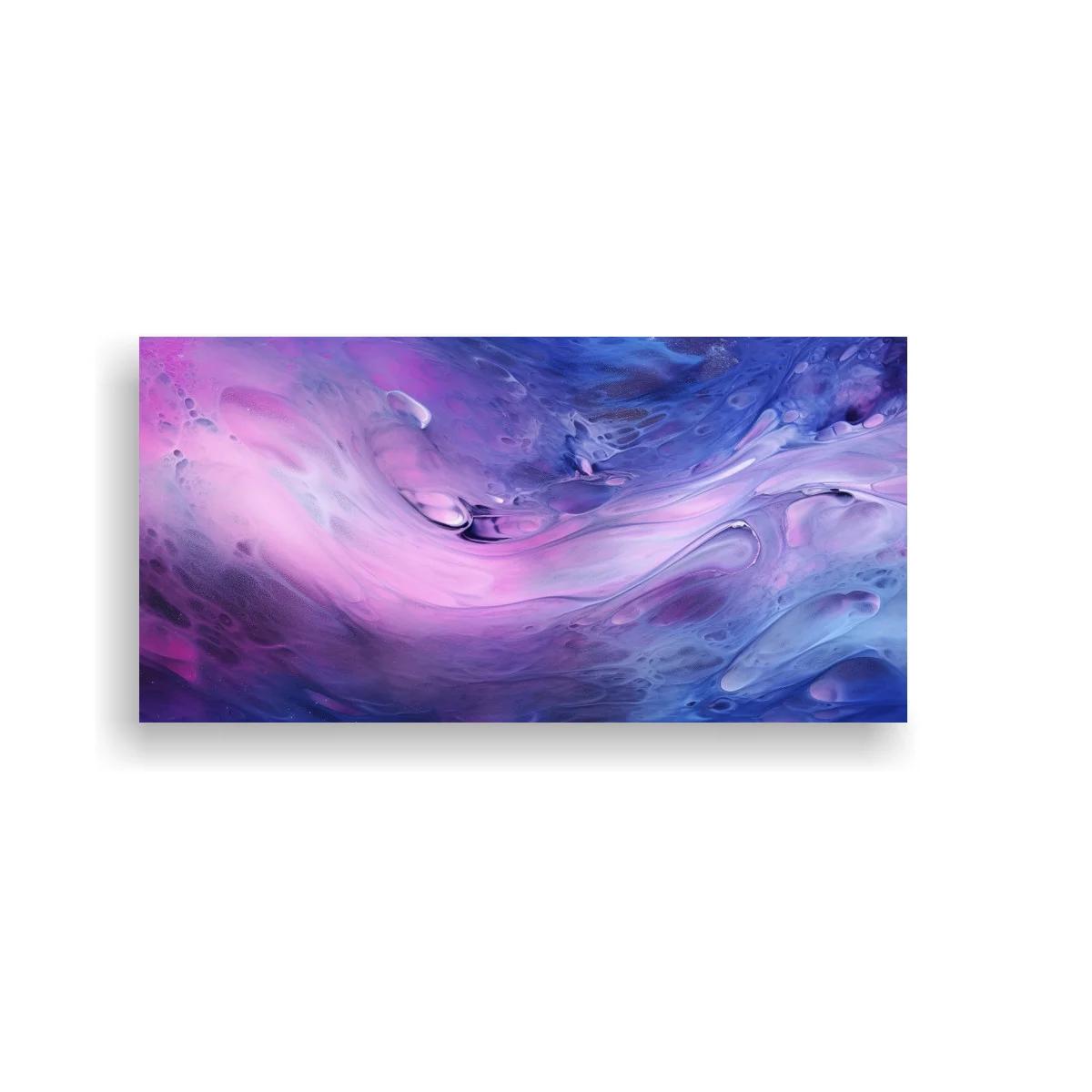 Cuadro remolino de pintura violeta y azul — imagen principal