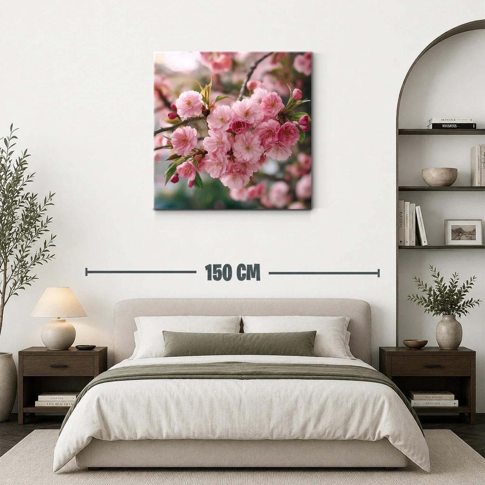 Ramo de flores rosas en plena primavera — miniatura 3