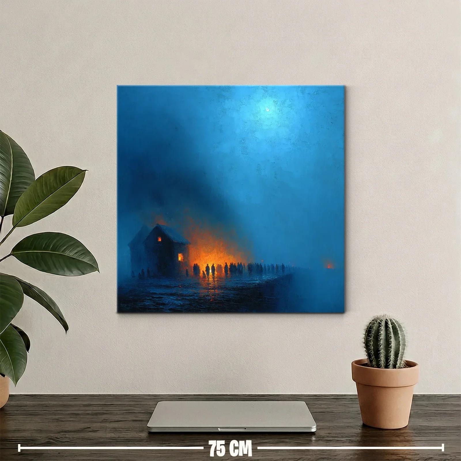 Atardecer Místico con Siluetas en Luz Cálida — miniatura 2