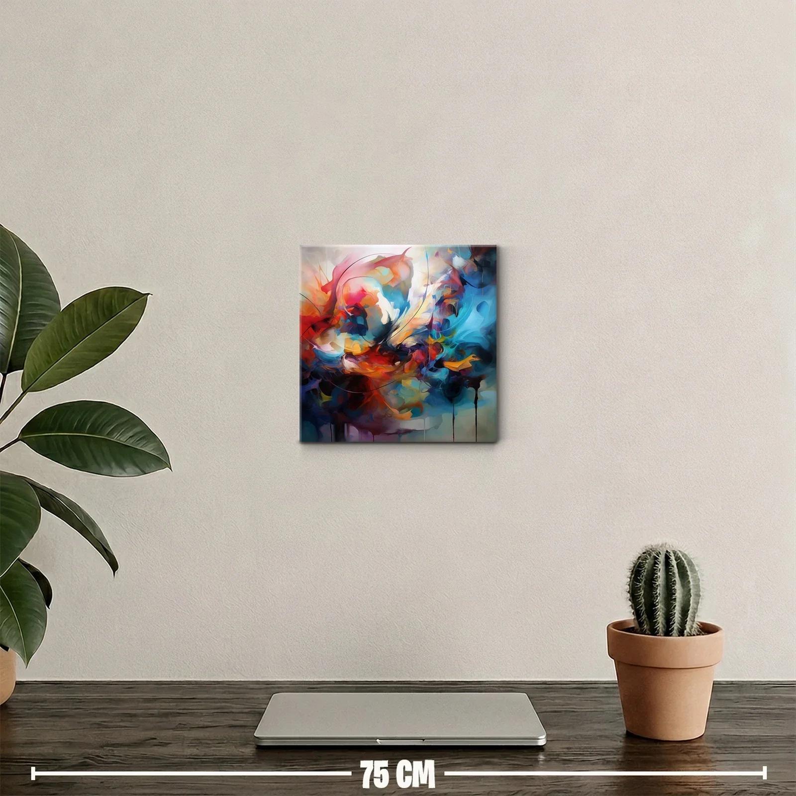 Arabesco colorido con tonos vibrantes en movimiento fluido — miniatura 2