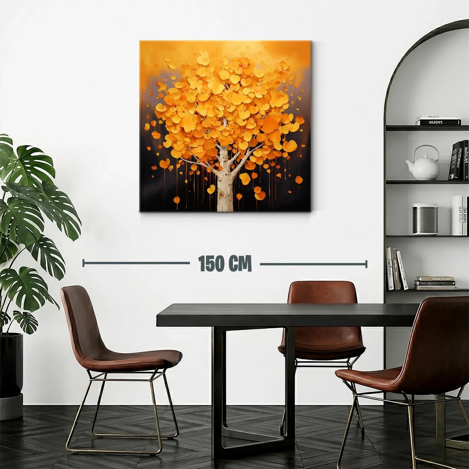 Árbol otoñal con hojas en tonos cálidos y vibrantes — miniatura 2