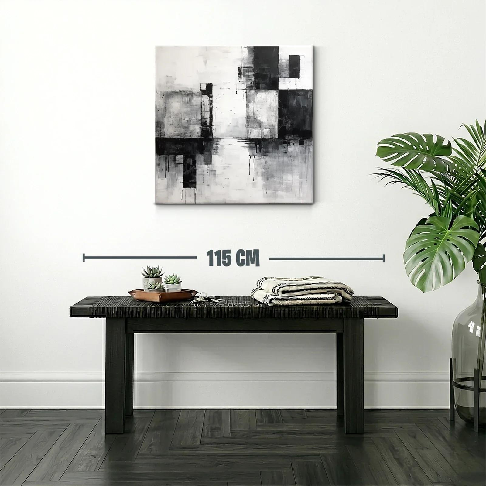 Composición abstracta en escala de gris y negro — miniatura 2