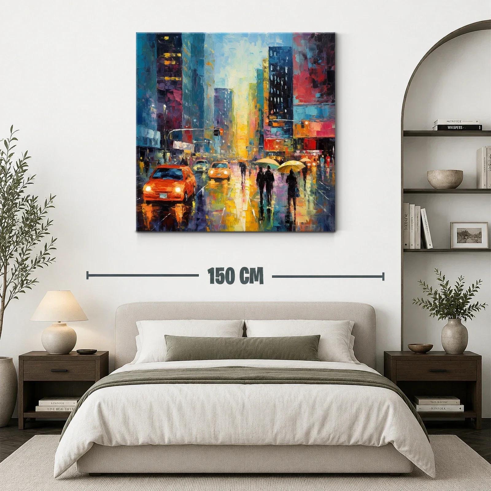 Atardecer urbano con luces y reflejos vibrantes — miniatura 3