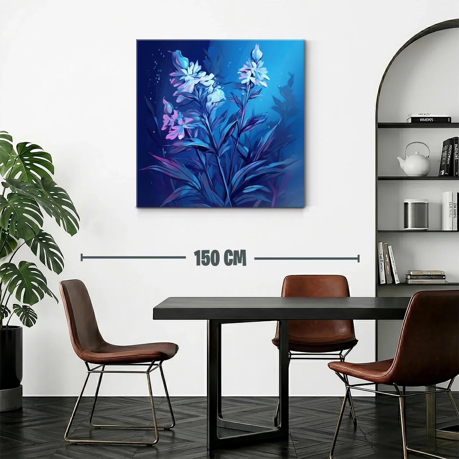 Flores Elegantes en Tonos Azules y Rosados — miniatura 2