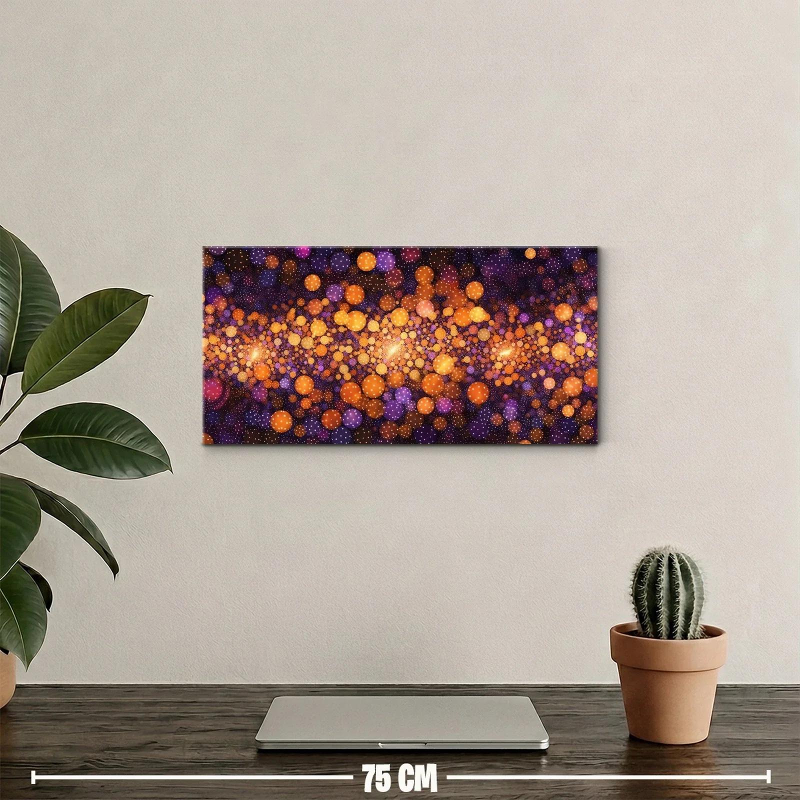 Cuadro constelación abstracta de círculos luminosos — miniatura 2