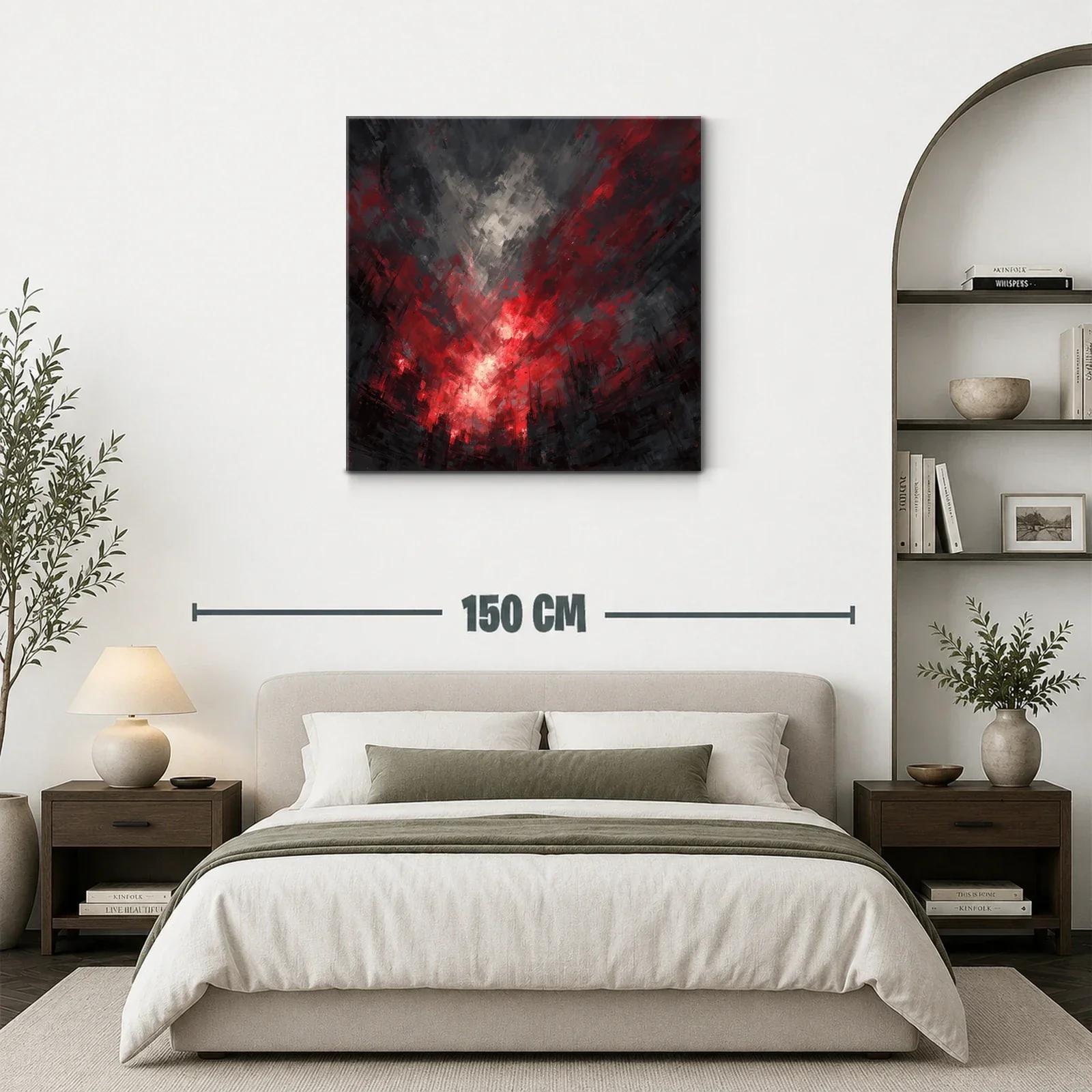 Impactante explosión de luces rojas y sombras urbanas — miniatura 3
