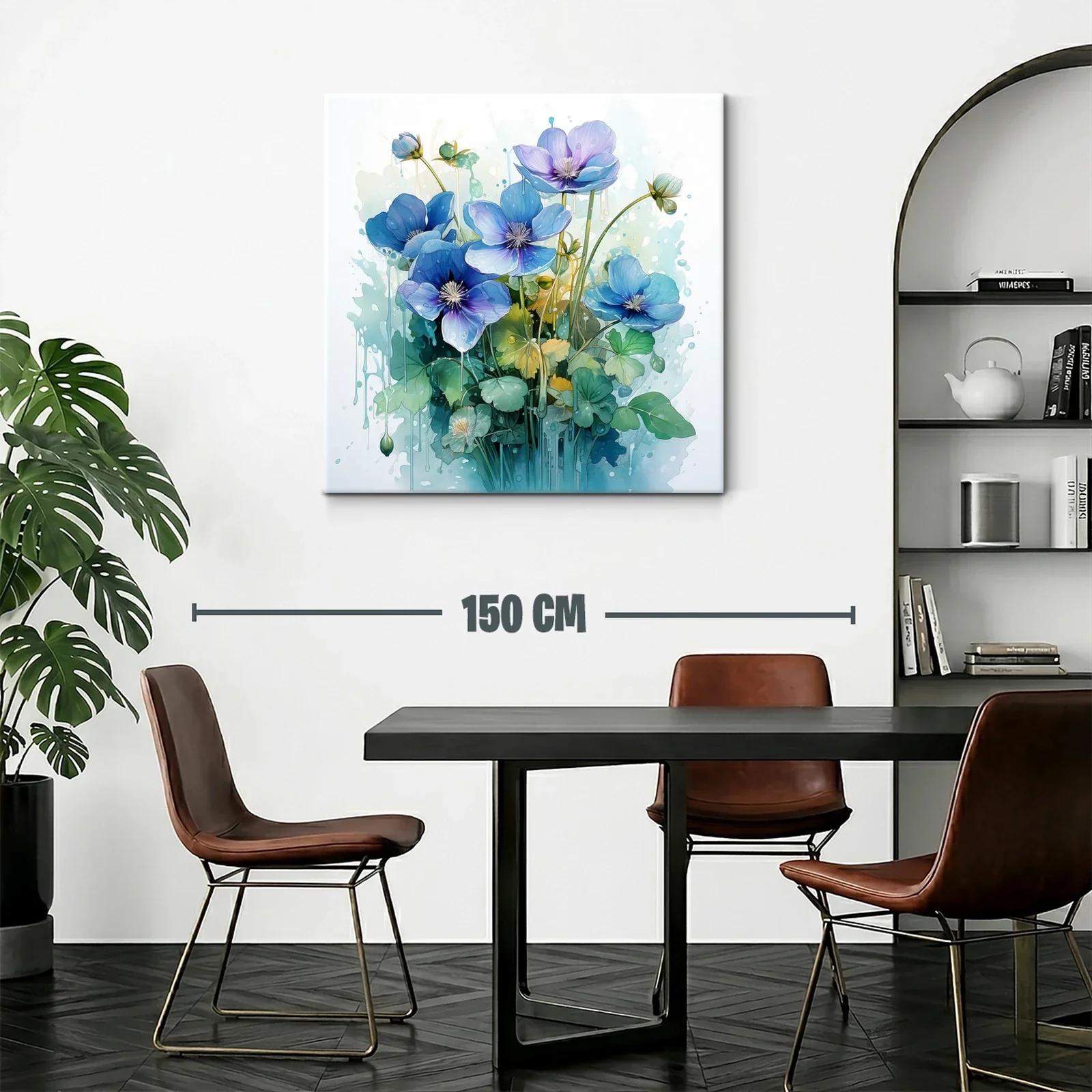 Bouquet floral en tonos azules con estilo etéreo y delicado — miniatura 2