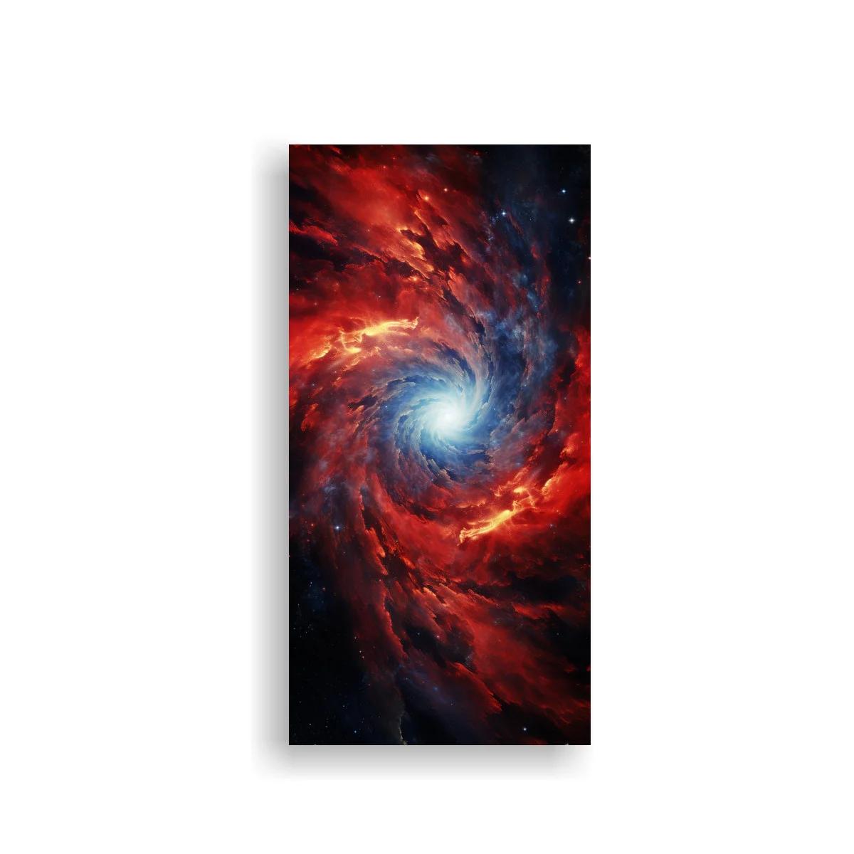 Cuadro galaxia espiral con núcleo blanco intenso — imagen principal
