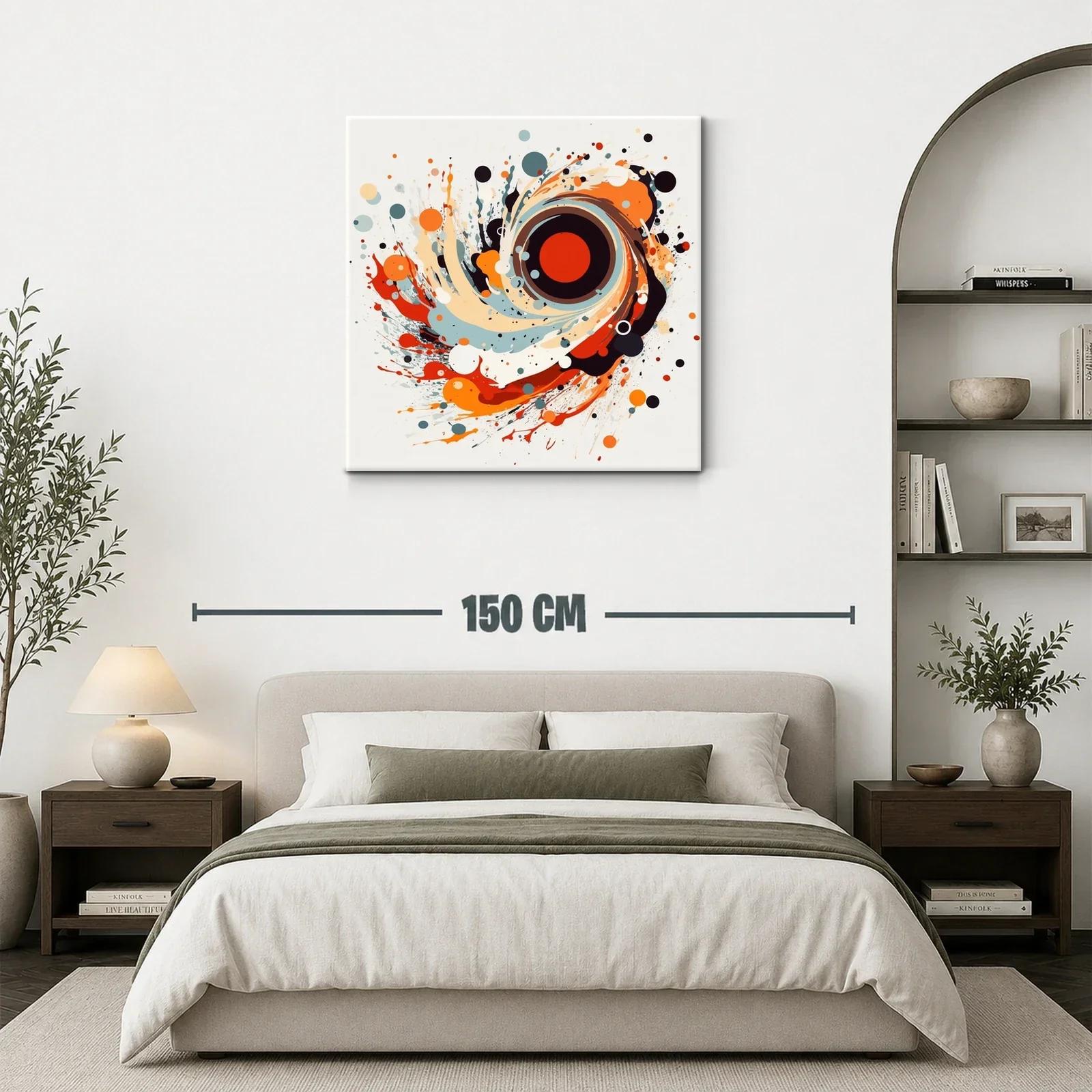 Explosión abstracta con tonos cálidos y contrastes vivos — miniatura 3