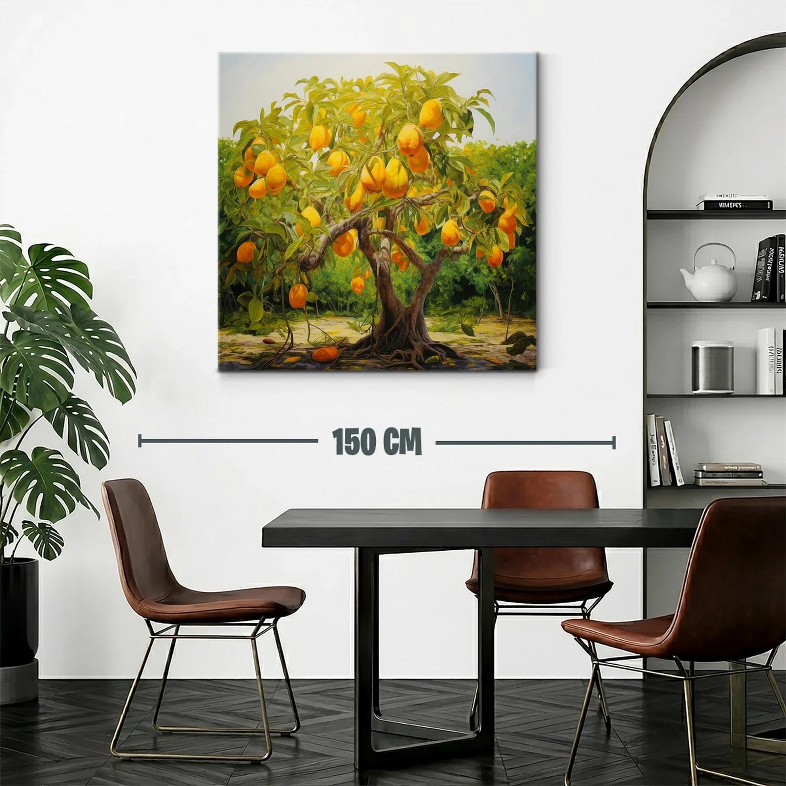 Árbol de frutas doradas en paisaje natural vibrante — miniatura 2