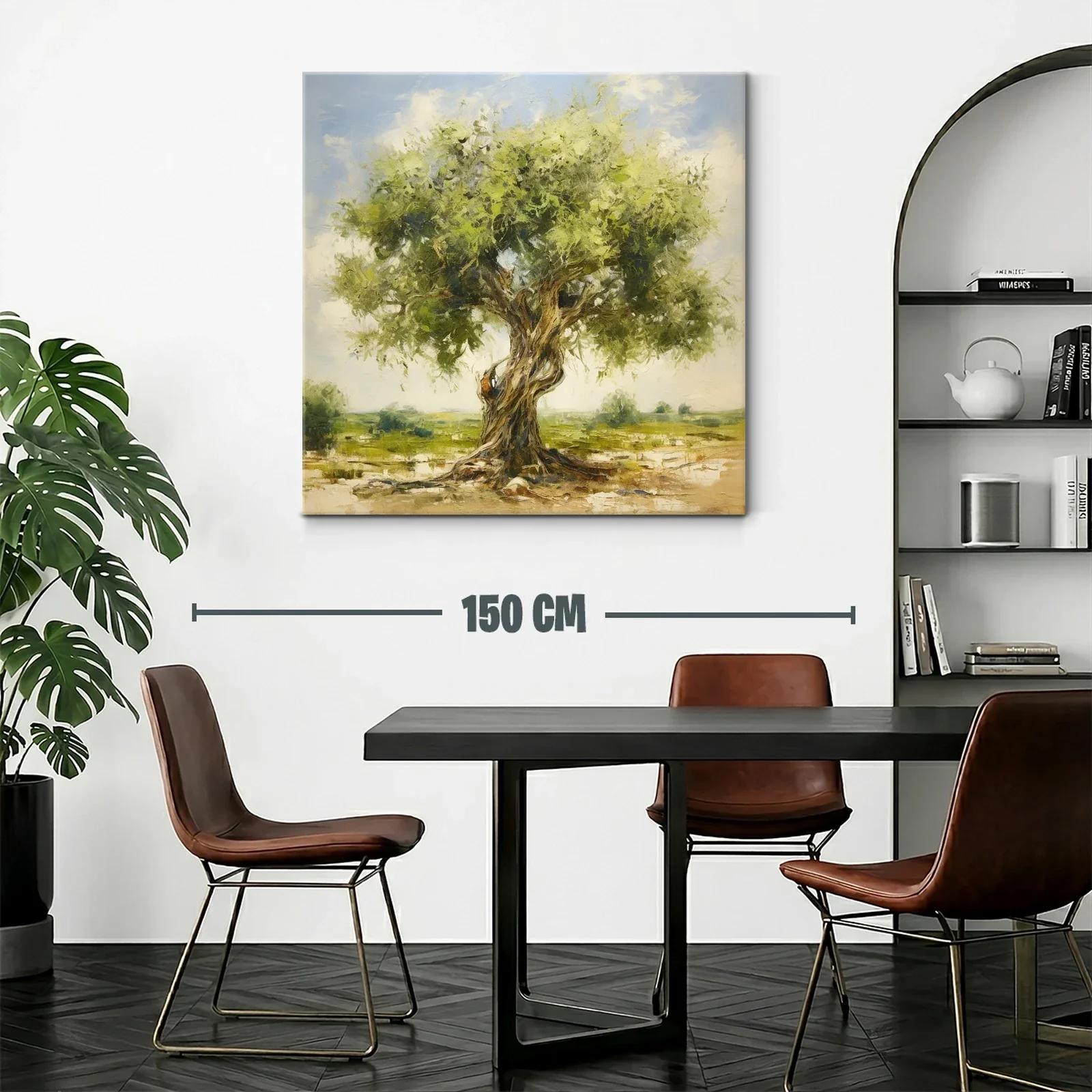 Árbol frondoso en paisaje sereno y luminoso — miniatura 2