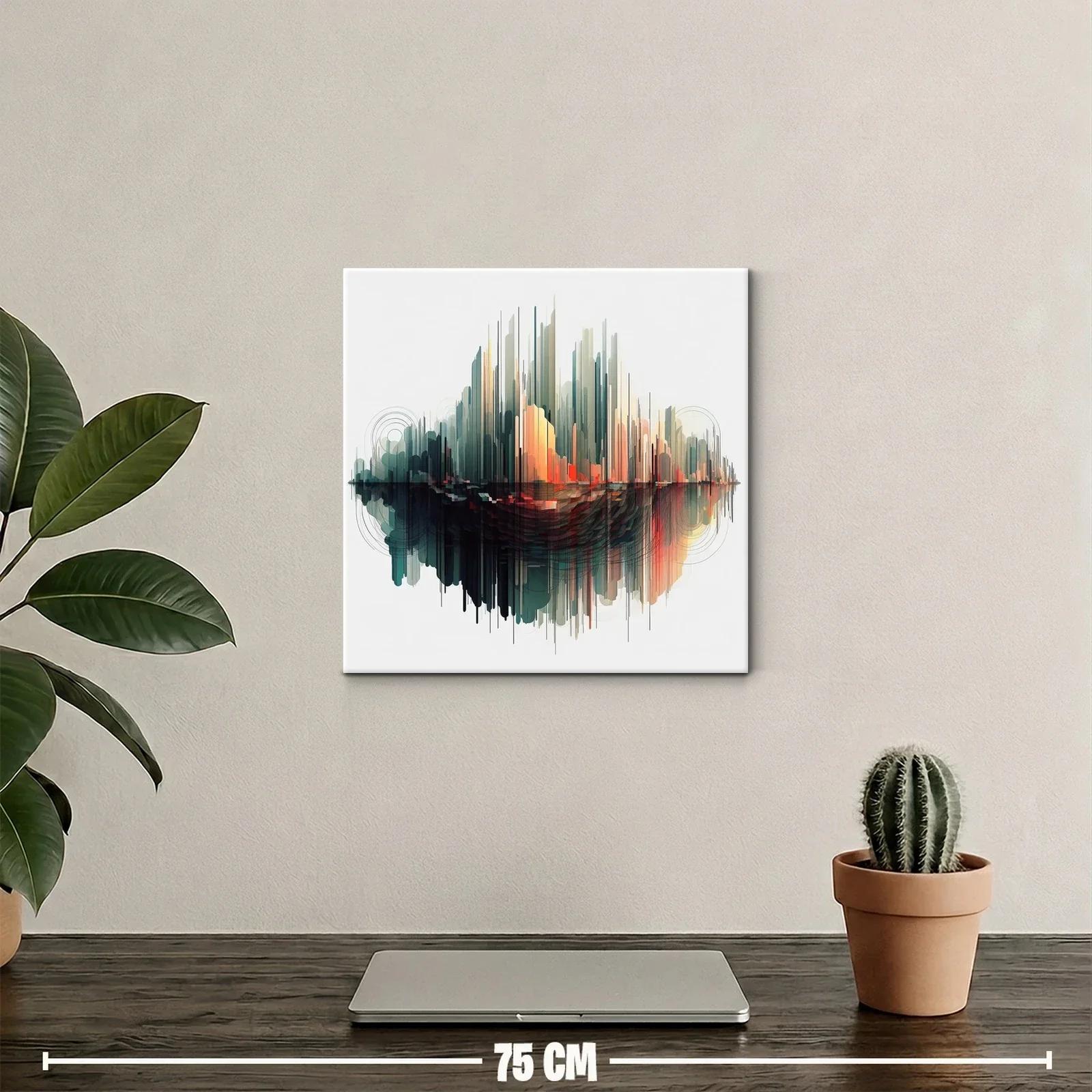 Composición abstracta con efectos de reflejo urbano moderno — miniatura 2