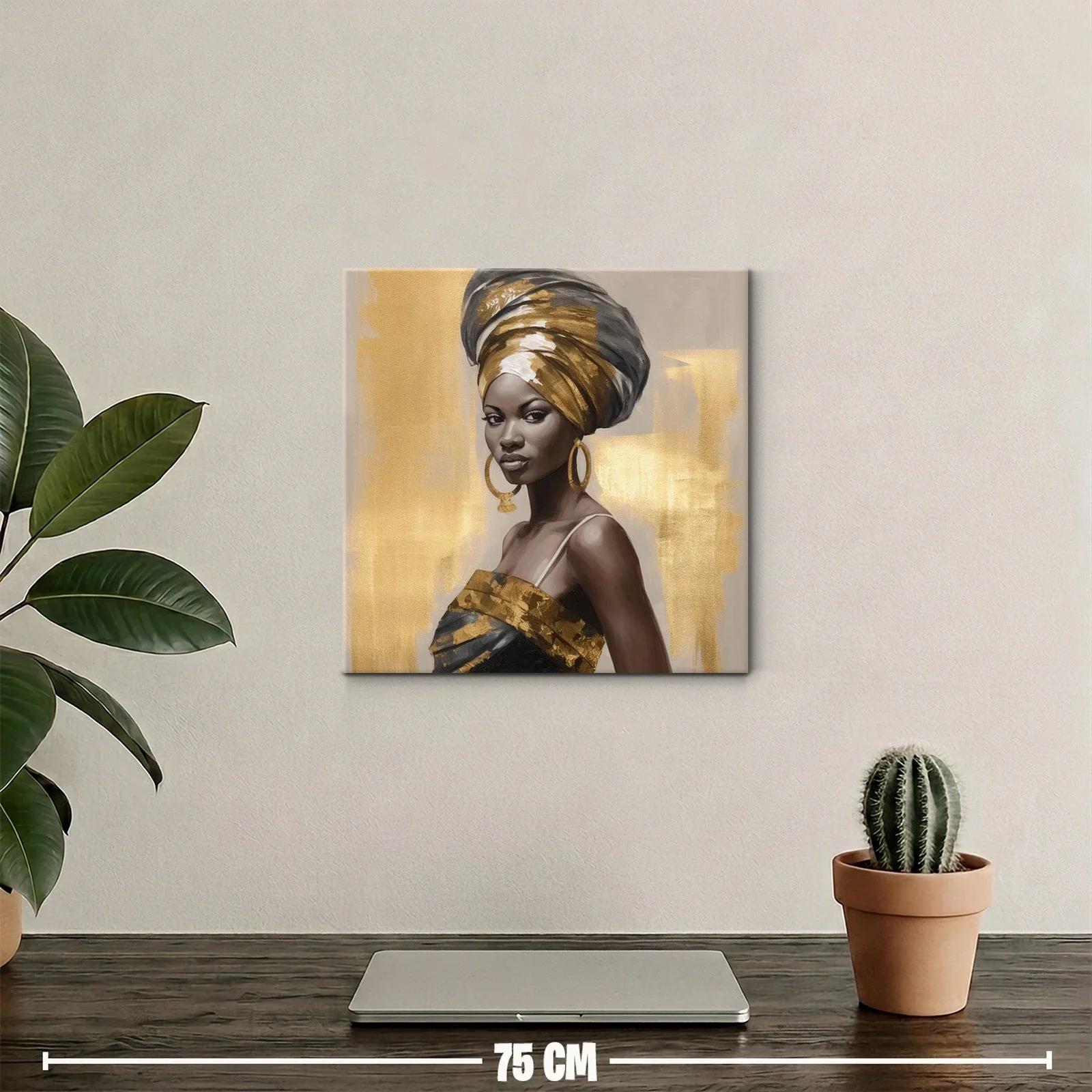Retrato elegante con tonos dorados y expresividad única — miniatura 2