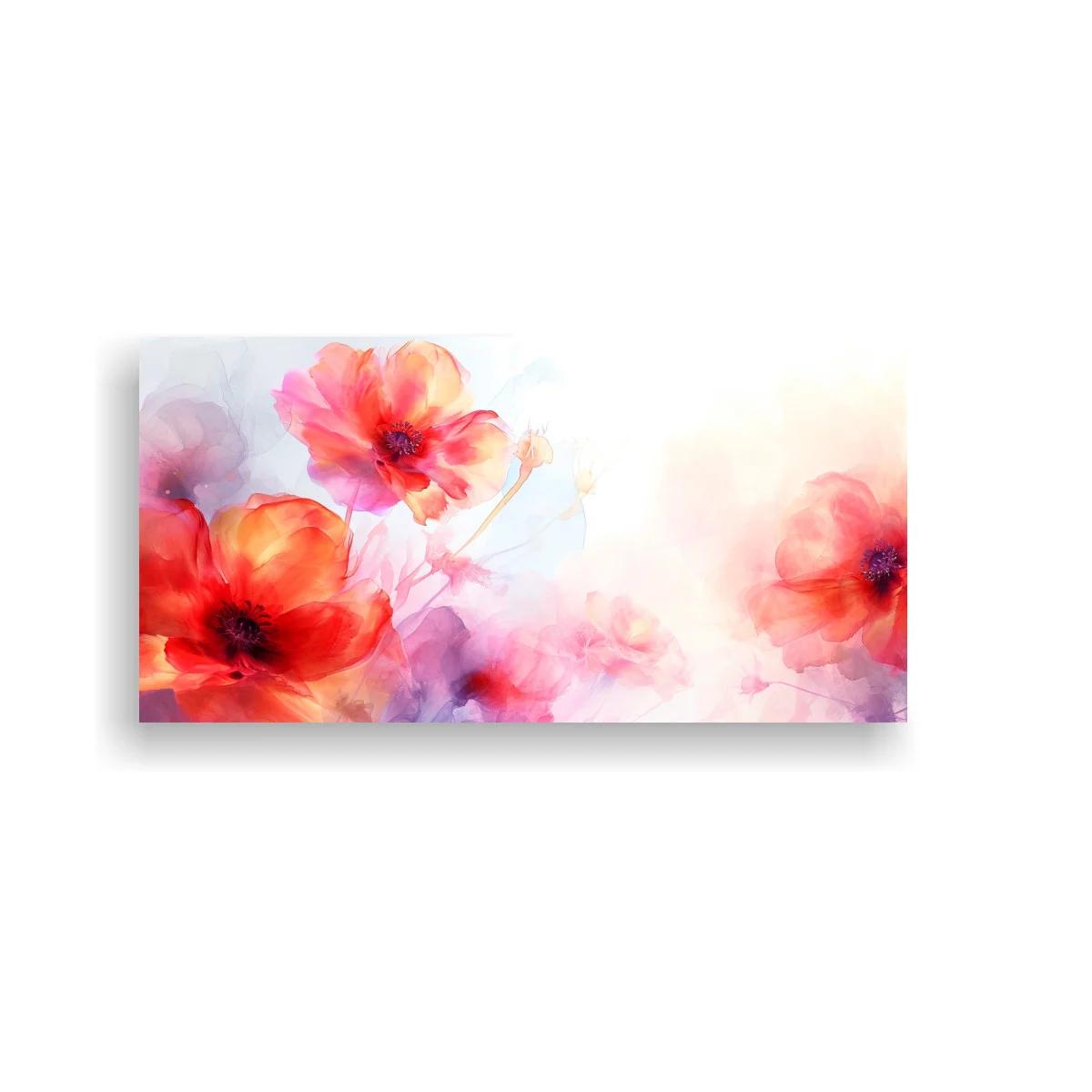 Cuadro amapolas rojas en formato horizontal — imagen principal