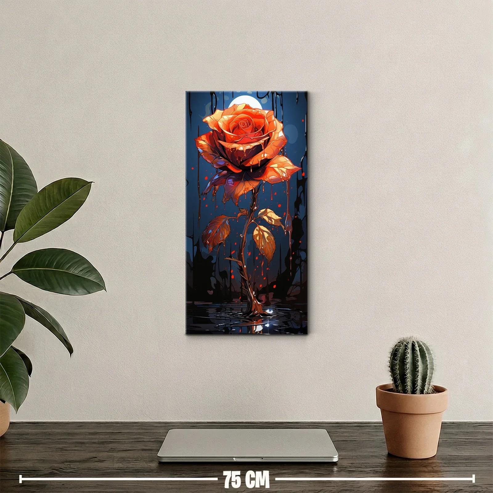 Cuadro rosa naranja con reflejo brillante — miniatura 2