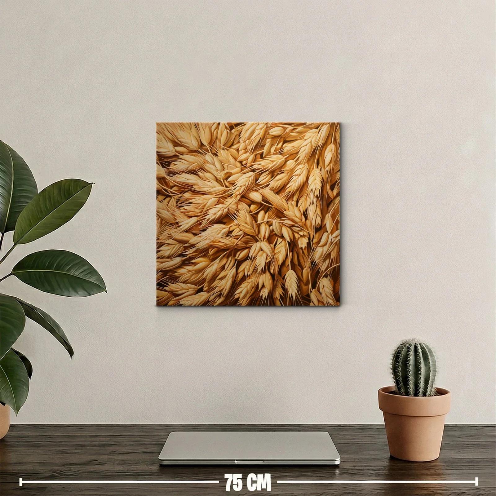 Ramo de espigas doradas detalle natural — miniatura 2