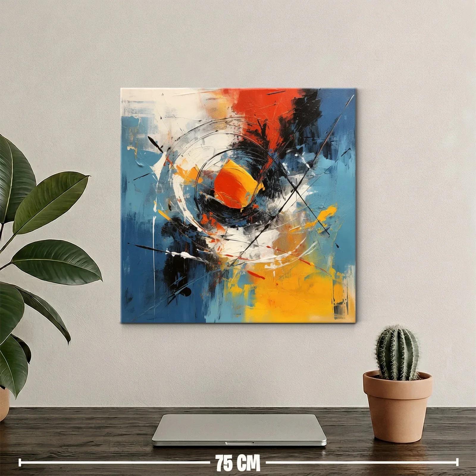 Energía y movimiento en vibrantes tonos azules y naranjas — miniatura 2