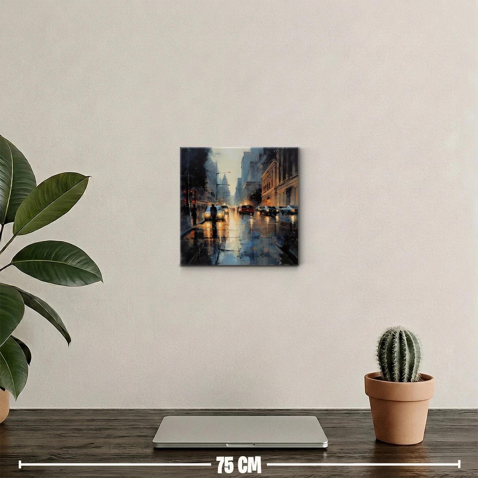 Atardecer urbano con reflejos de luz y movimiento — miniatura 2