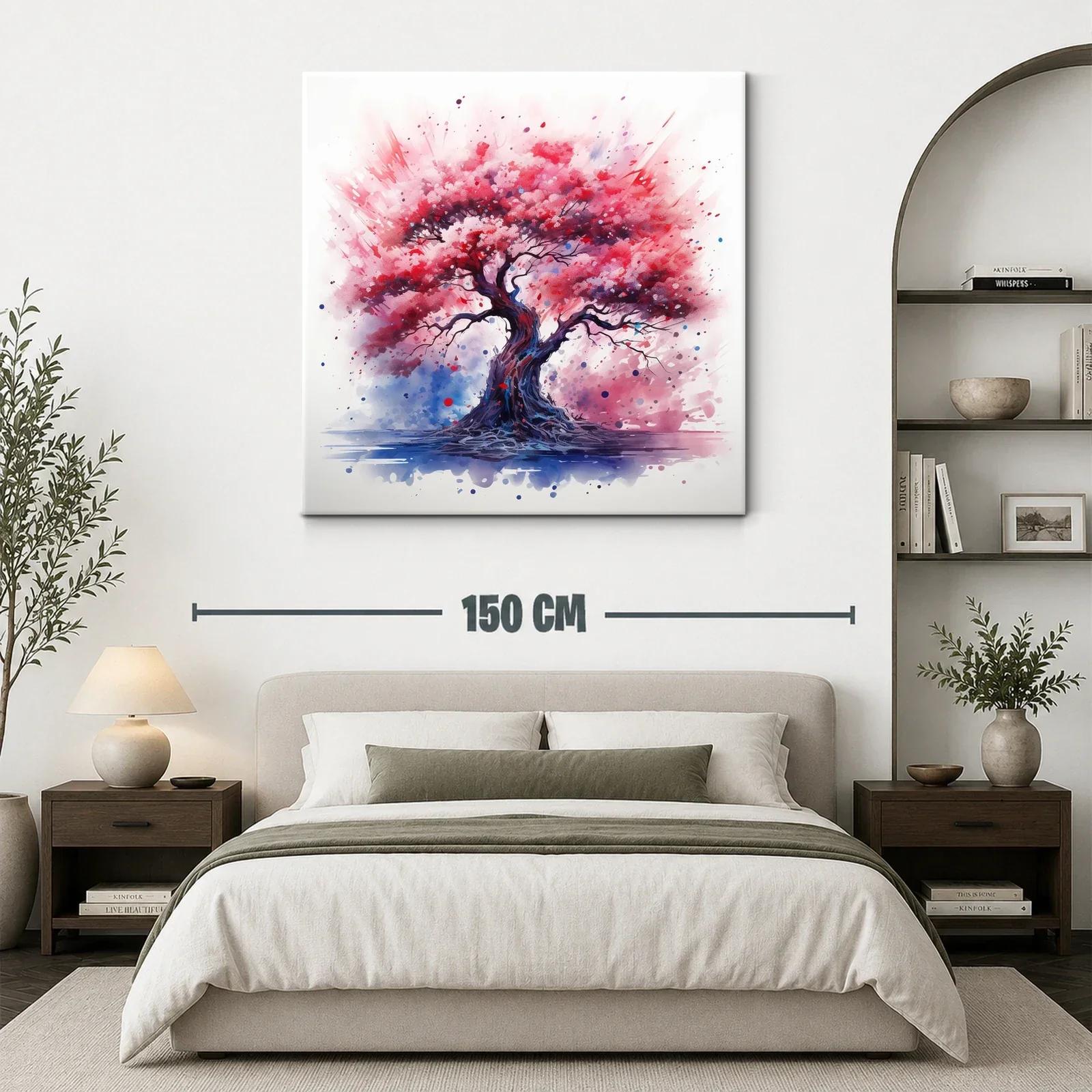 Árbol vibrante con tonos rosados y lilas llenos de vida — miniatura 3