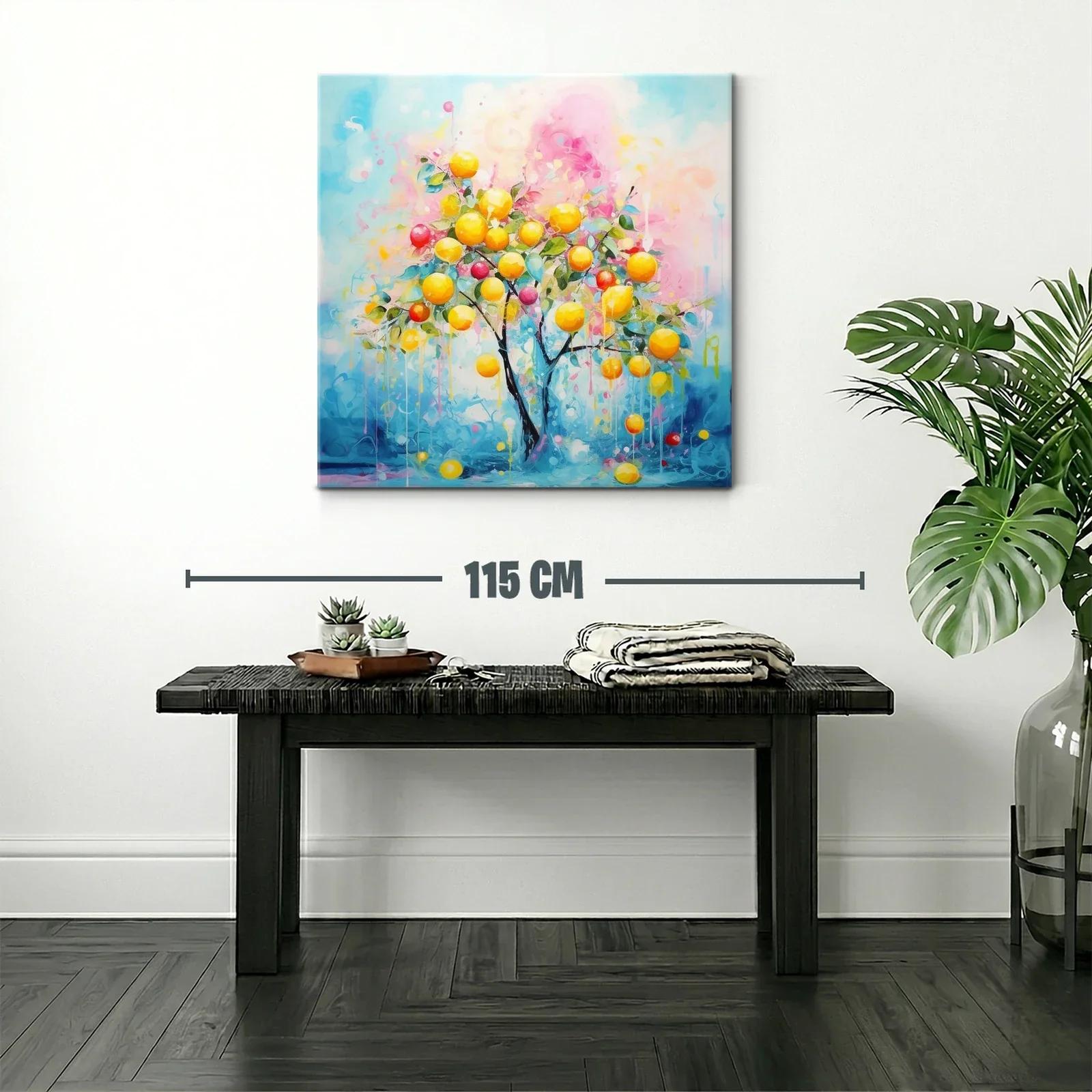 Árbol frutal con tonos vibrantes y atmósfera luminosa — miniatura 2