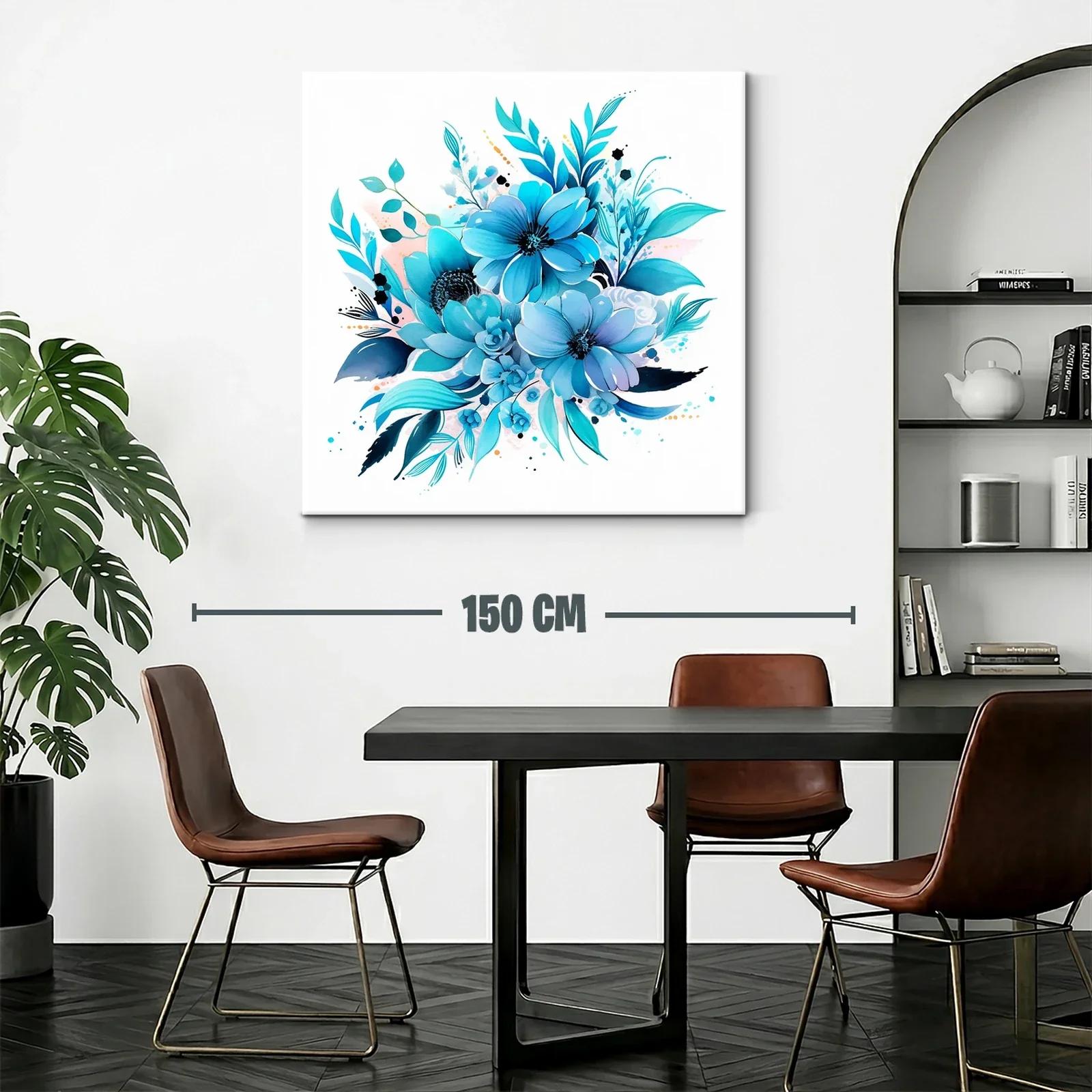 Ramo floral en tonos azules para ambiente relajante — miniatura 2