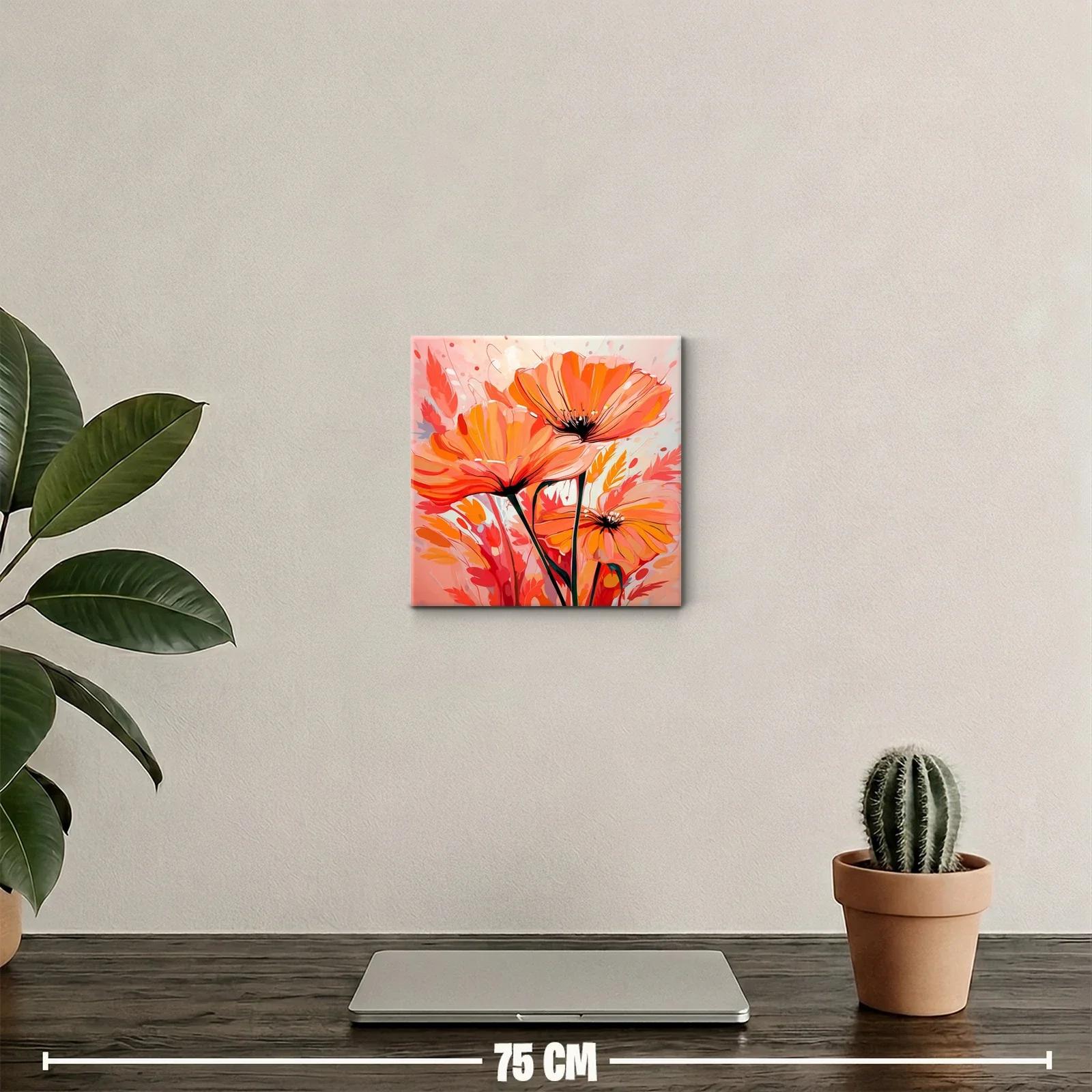 Armonía floral en tonos cálidos para tu espacio — miniatura 2