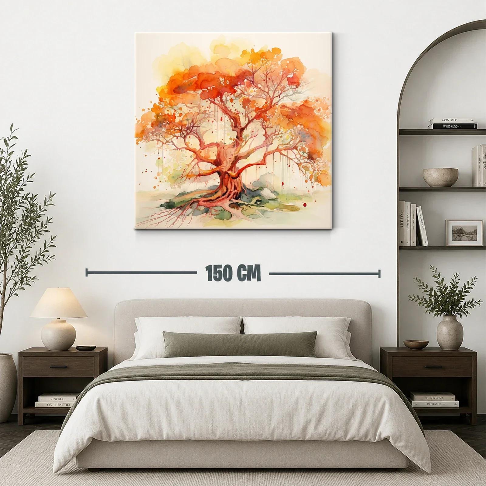 Árbol en tonos cálidos que irradian energía y vida — miniatura 3
