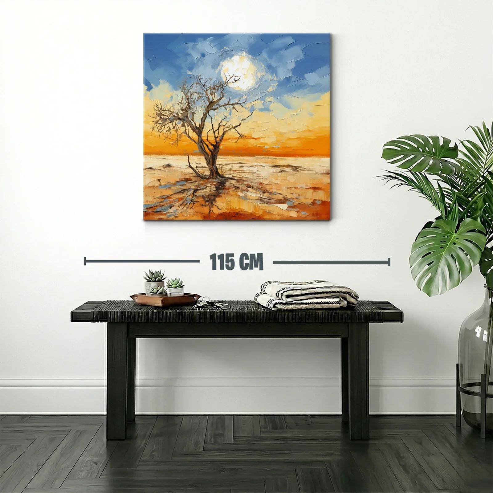 Solitaria belleza de un árbol bajo el cielo cambiante — miniatura 2