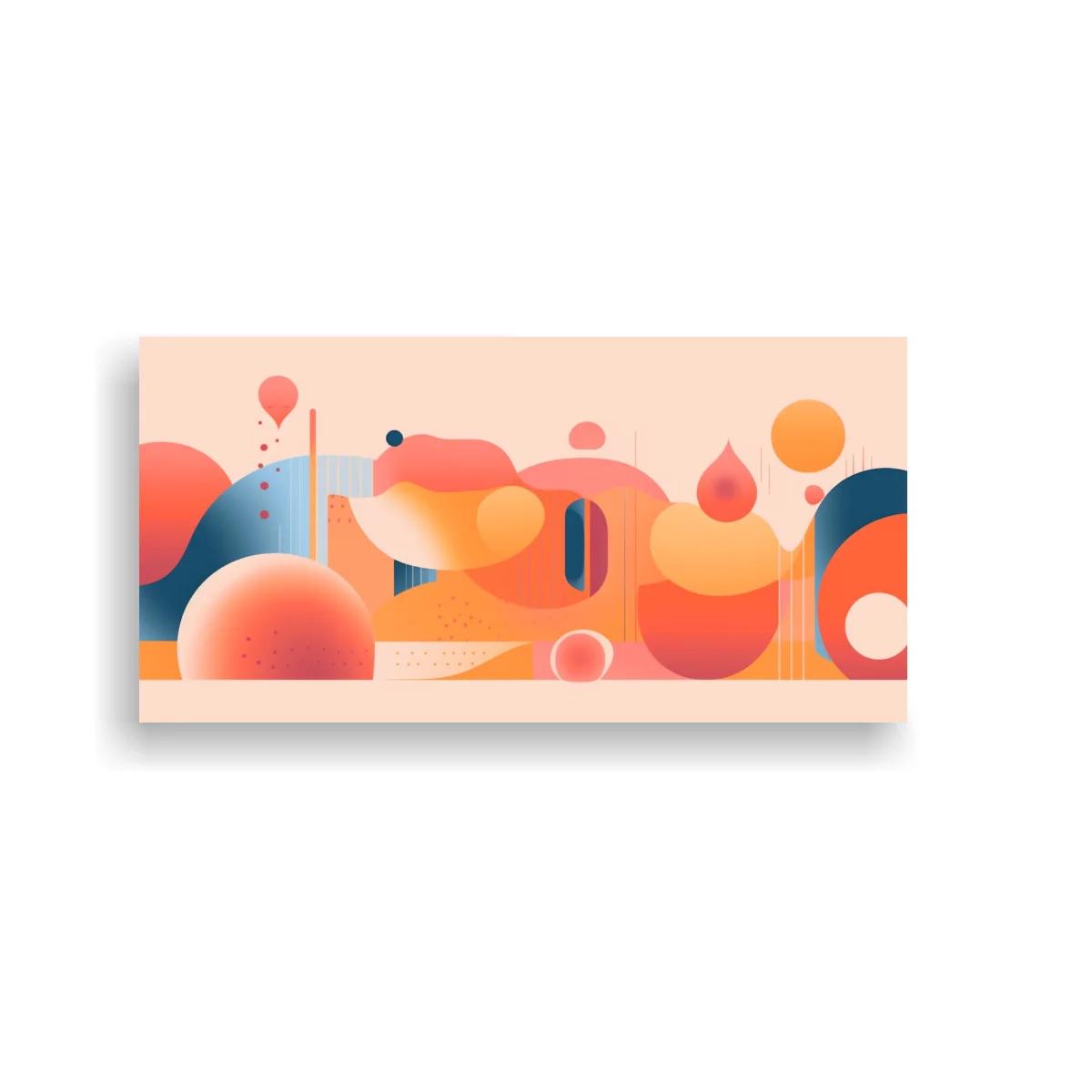 Cuadro composición geométrica abstracta en franja continua — imagen principal