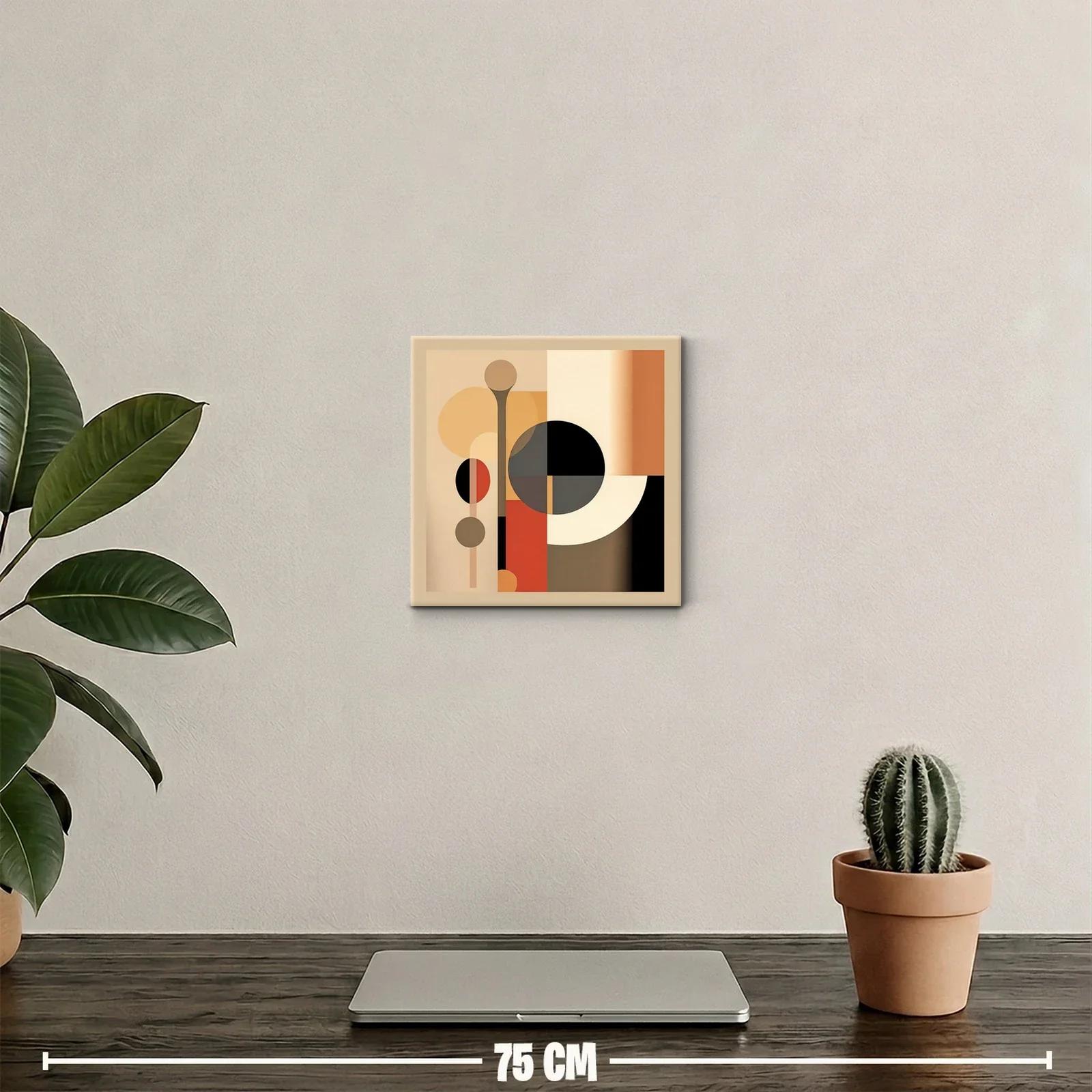 Composición geométrica en tonos cálidos y tierra — miniatura 2