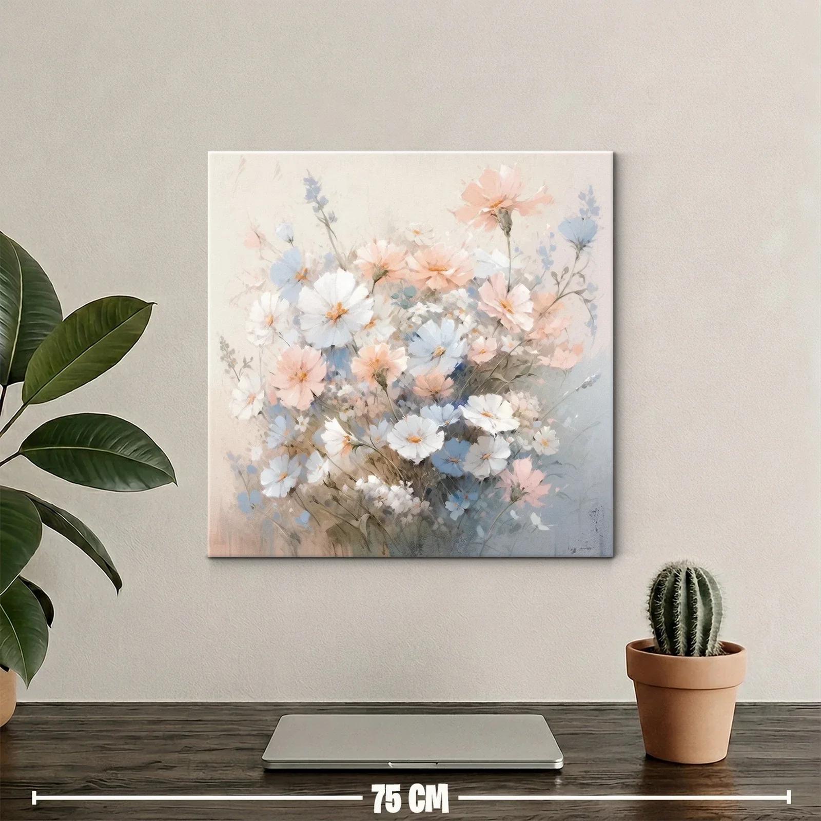 Ramillete delicado de flores en tonos pastel suaves — miniatura 2