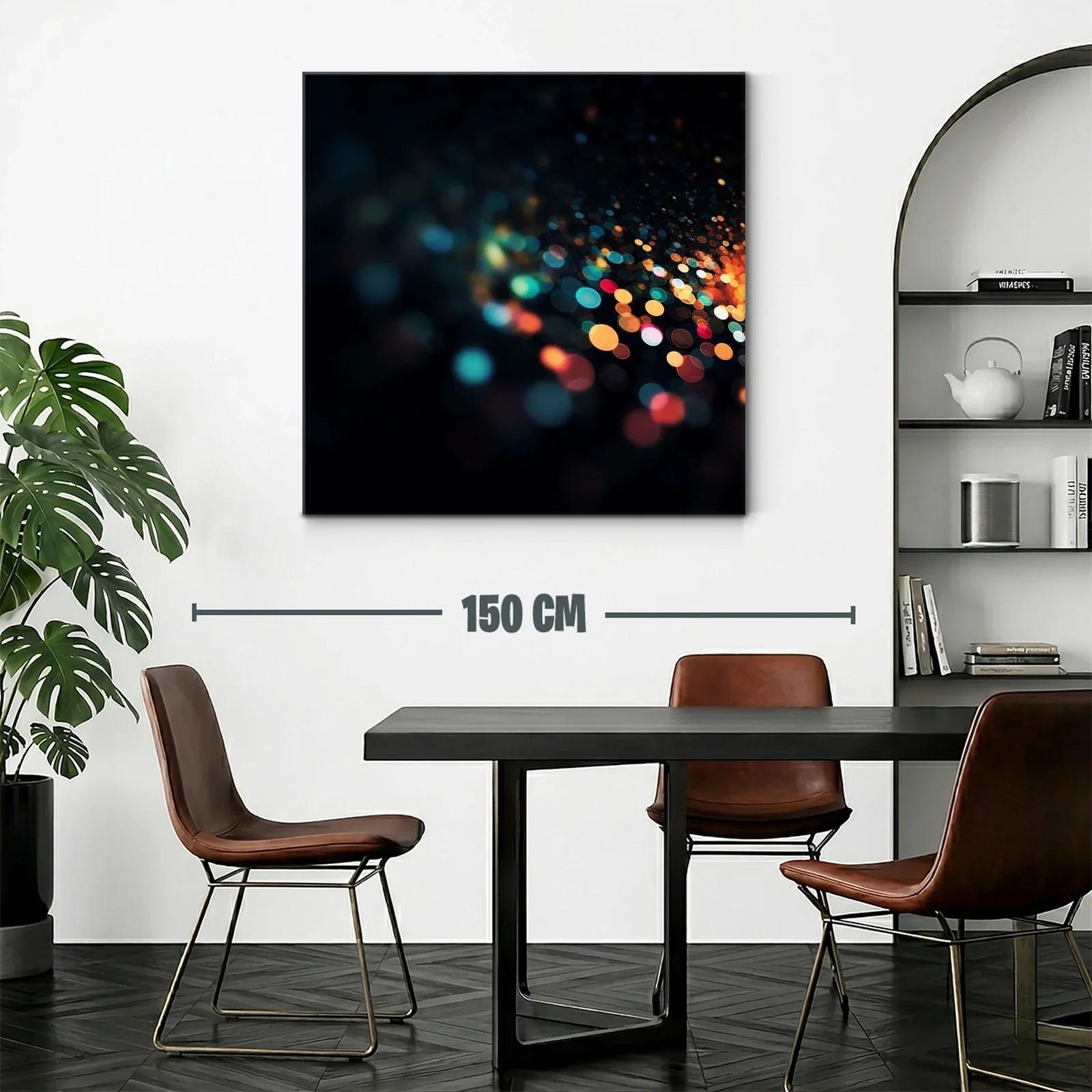Cuadro abstracto con luces difusas en tonos brillantes — miniatura 2