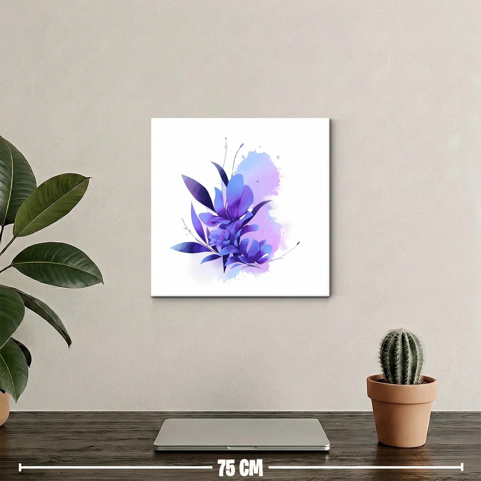 Composición floral en tonos violetas y azules suaves — miniatura 2