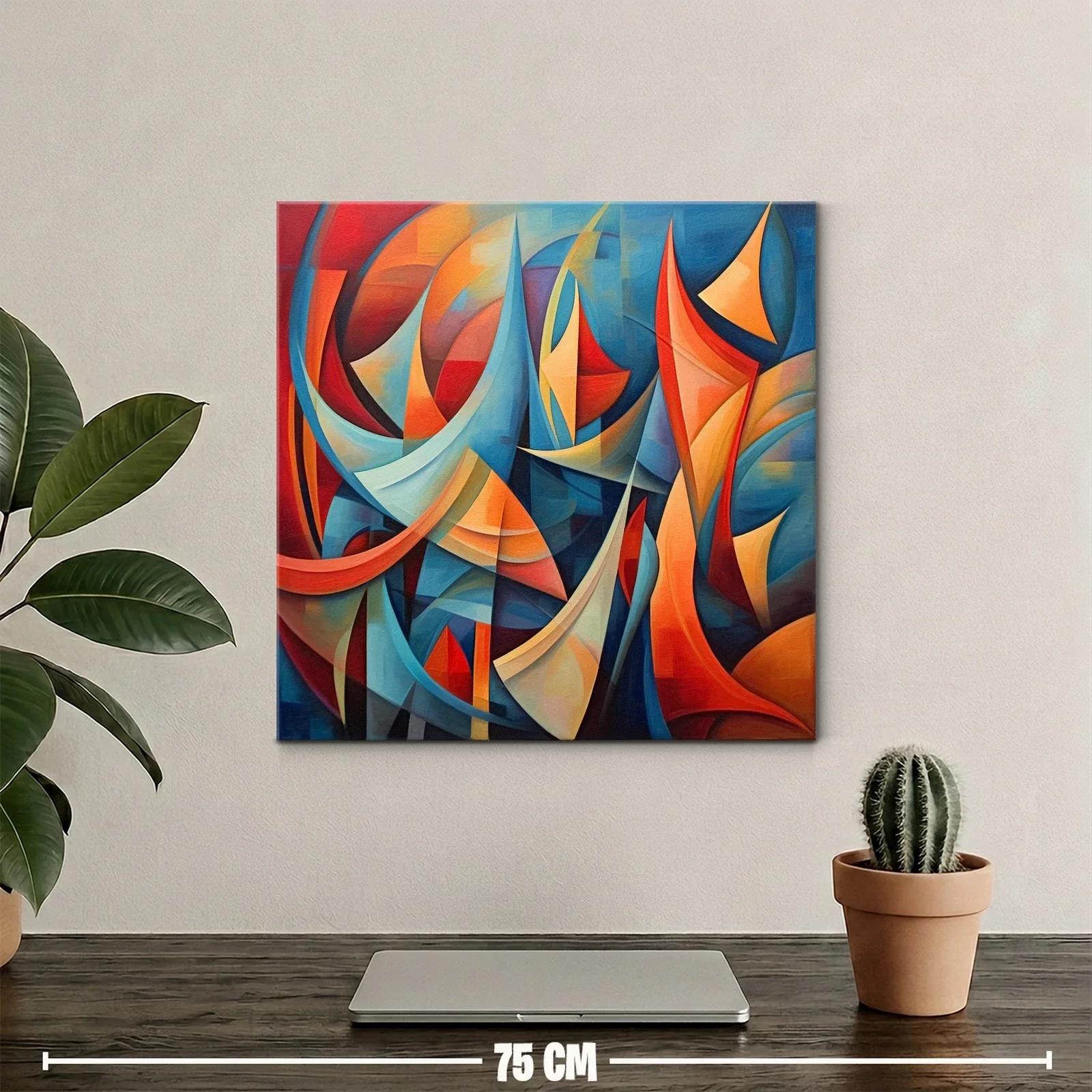 Composición abstracta con formas geométricas dinámicas — miniatura 2