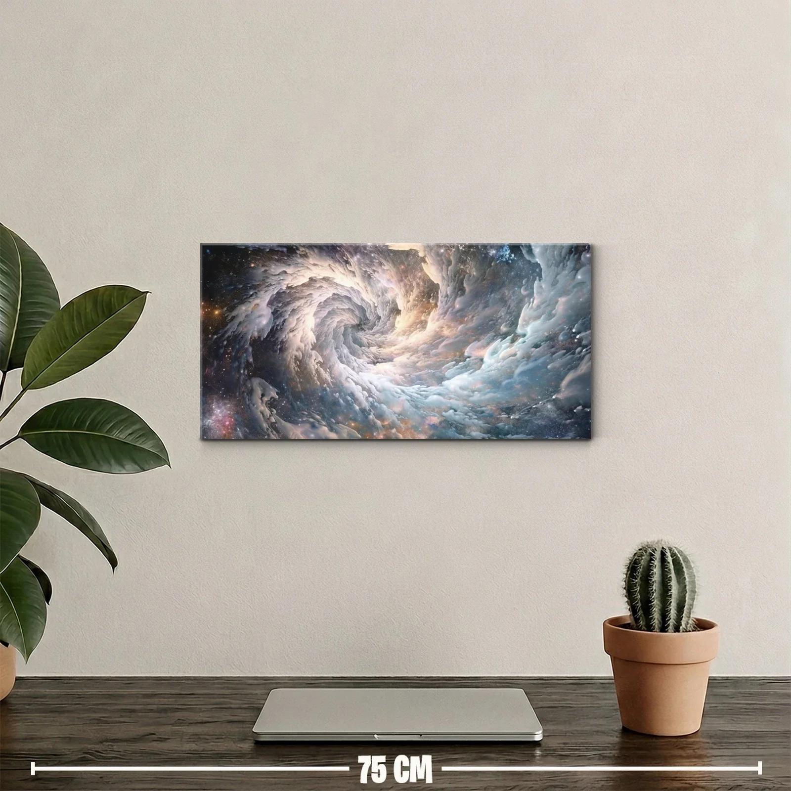 Cuadro nebulosa en espiral con remolino luminoso — miniatura 2