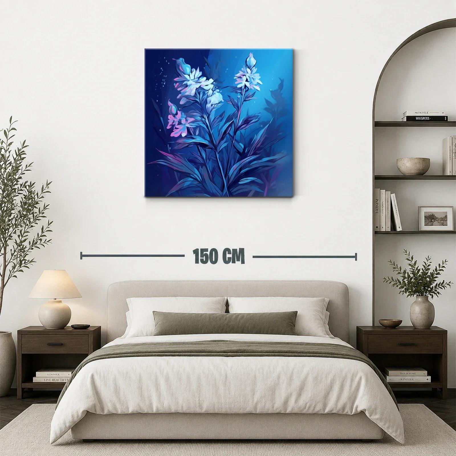 Flores Elegantes en Tonos Azules y Rosados — miniatura 3