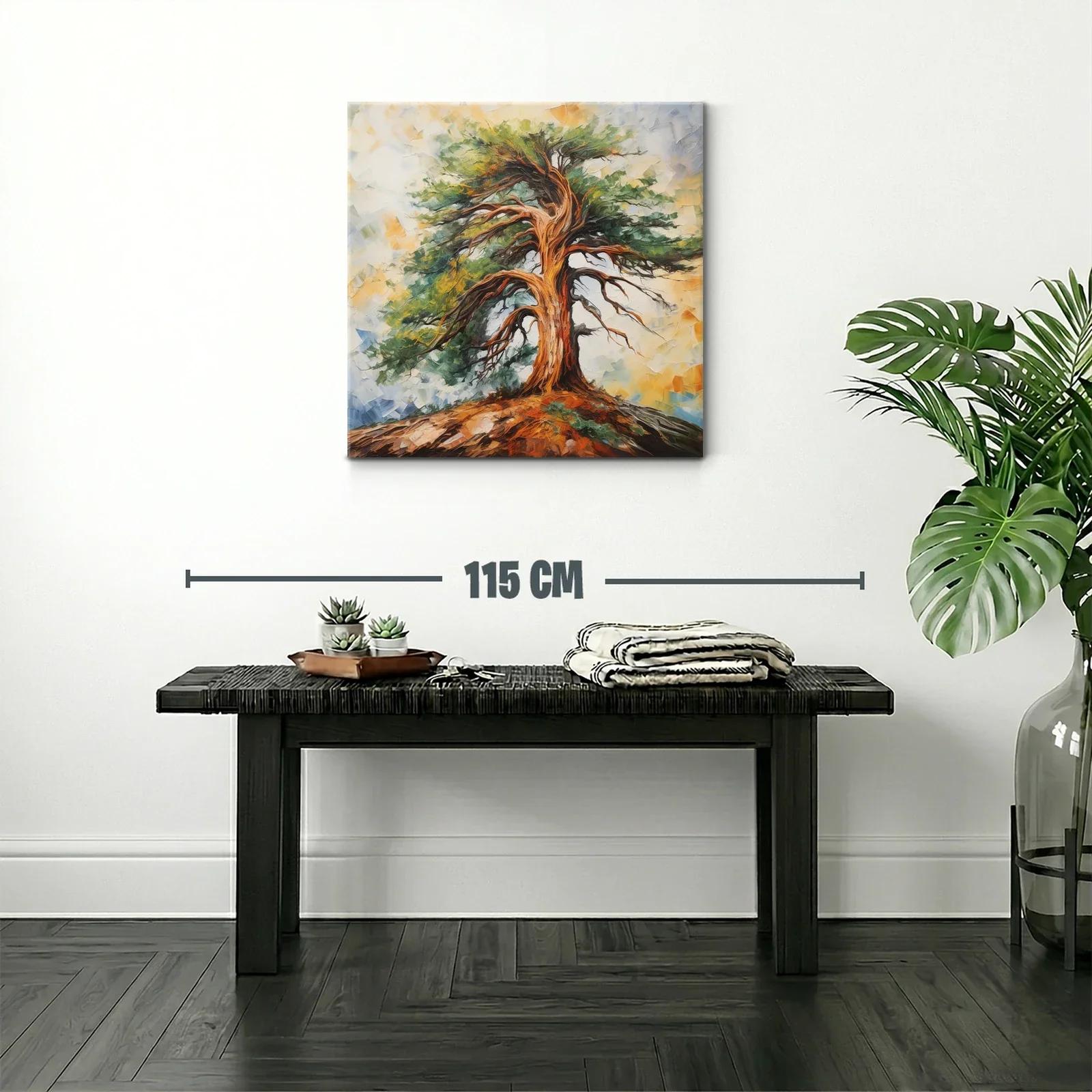 Árbol solitario en paisaje vibrante y natural — miniatura 2