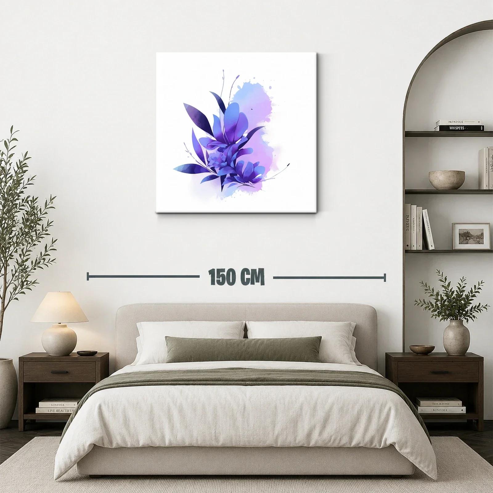 Composición floral en tonos violetas y azules suaves — miniatura 3