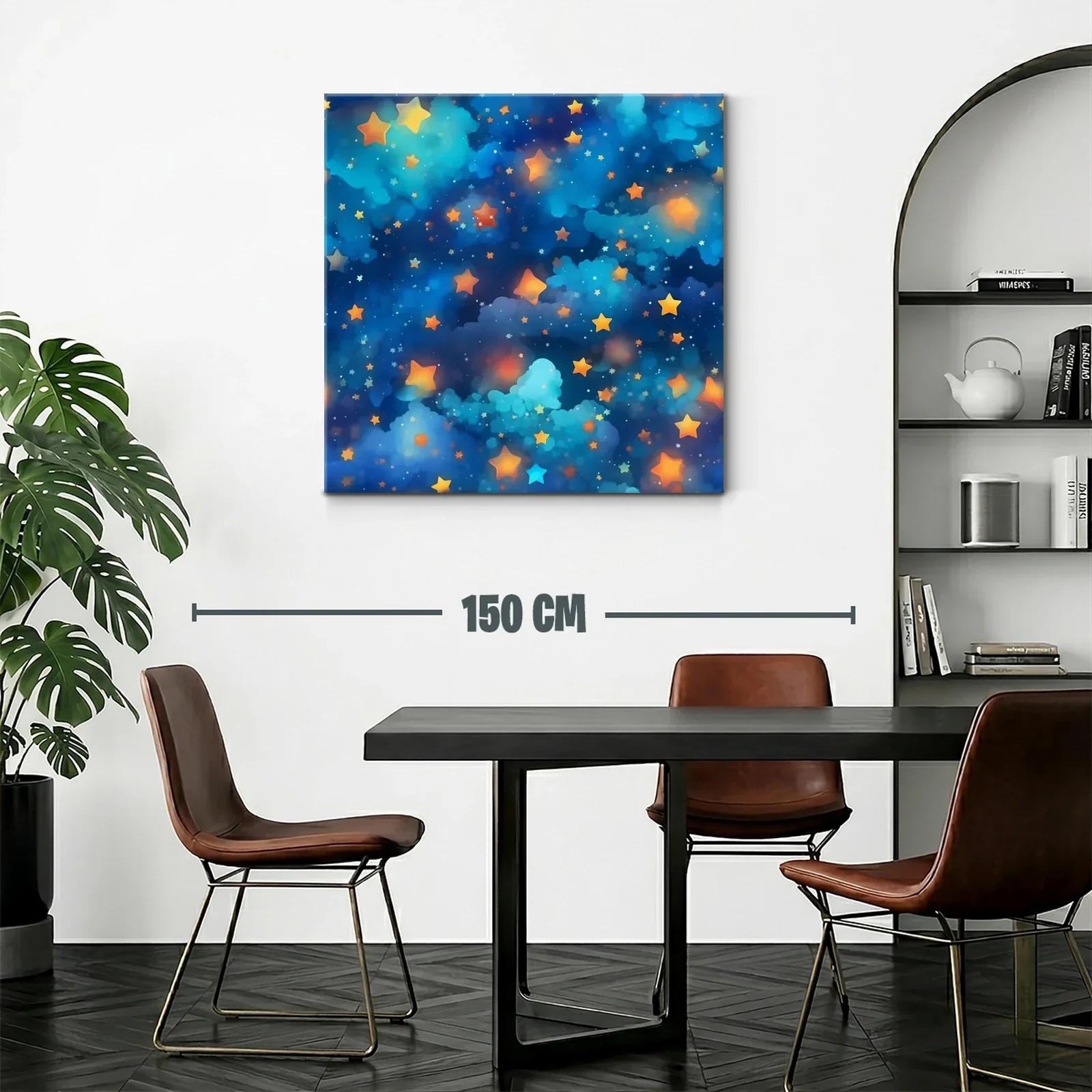 Cuadro Estrellas Brillantes en Fondo Azul Profundo — miniatura 2