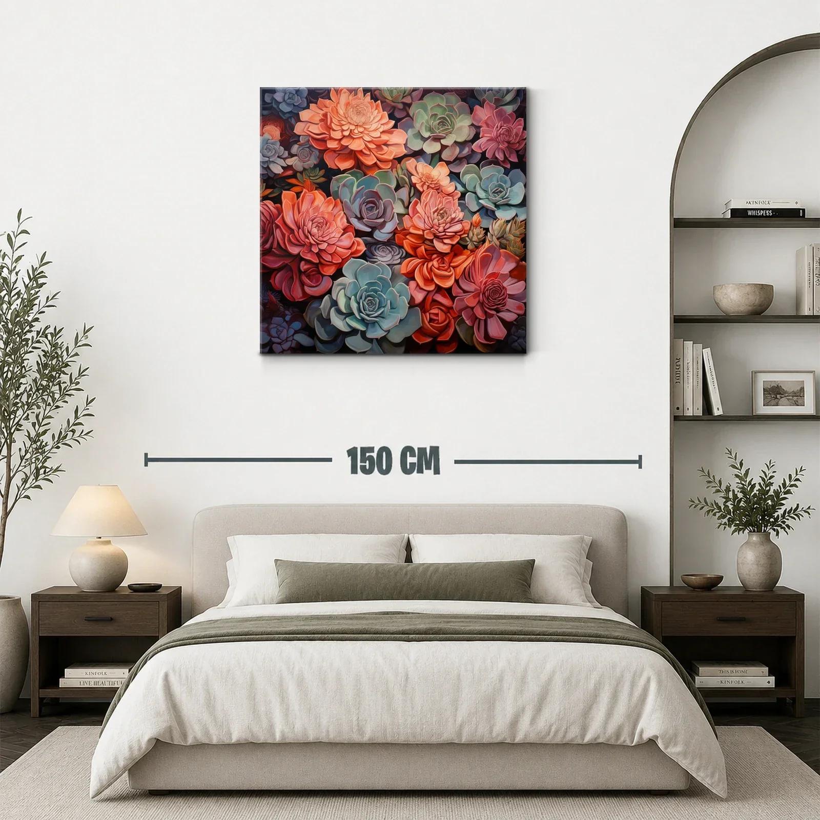 Vibrante composición de flores en tonos cálidos y fríos — miniatura 3
