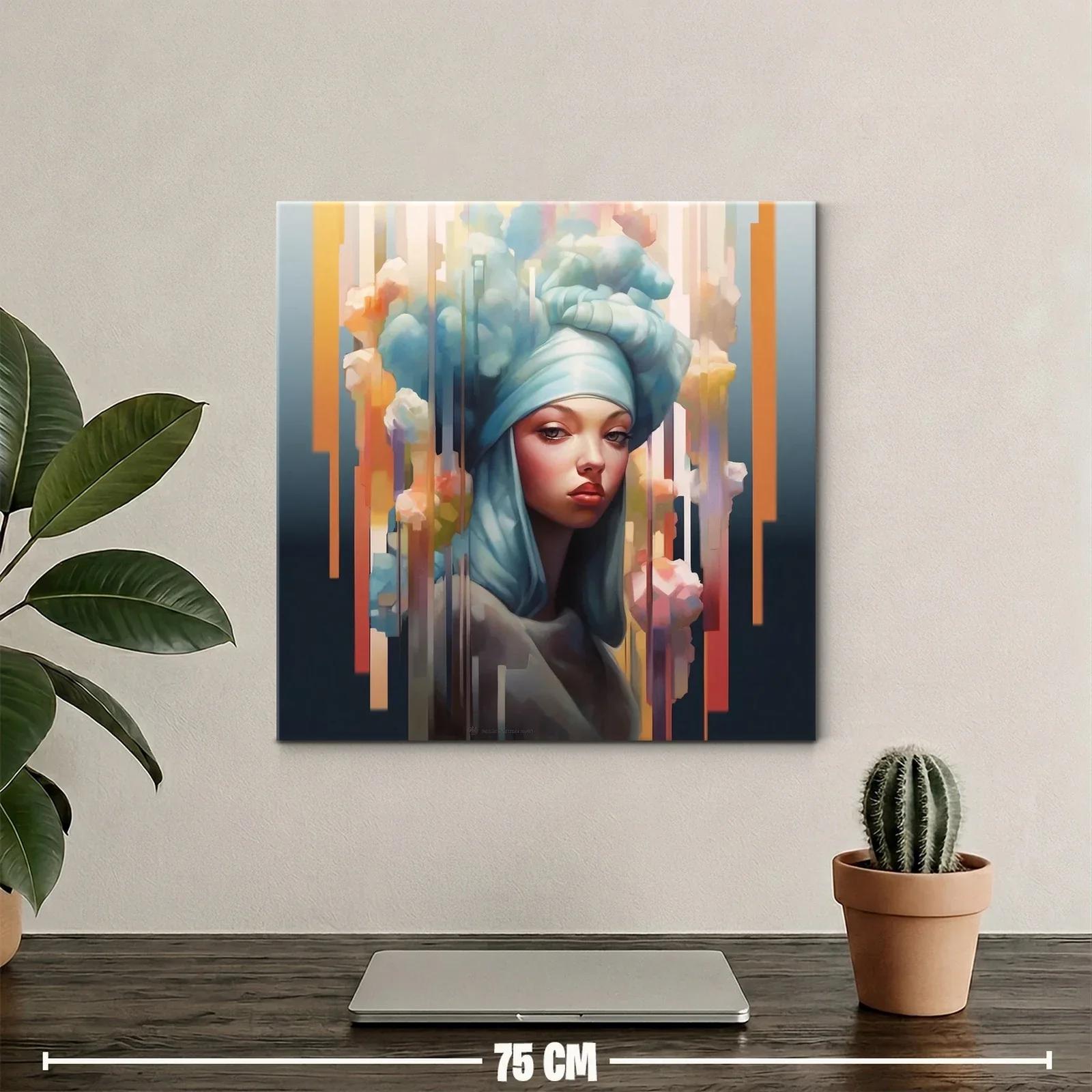 Retrato femenino con turbante y atmósfera etérea — miniatura 2