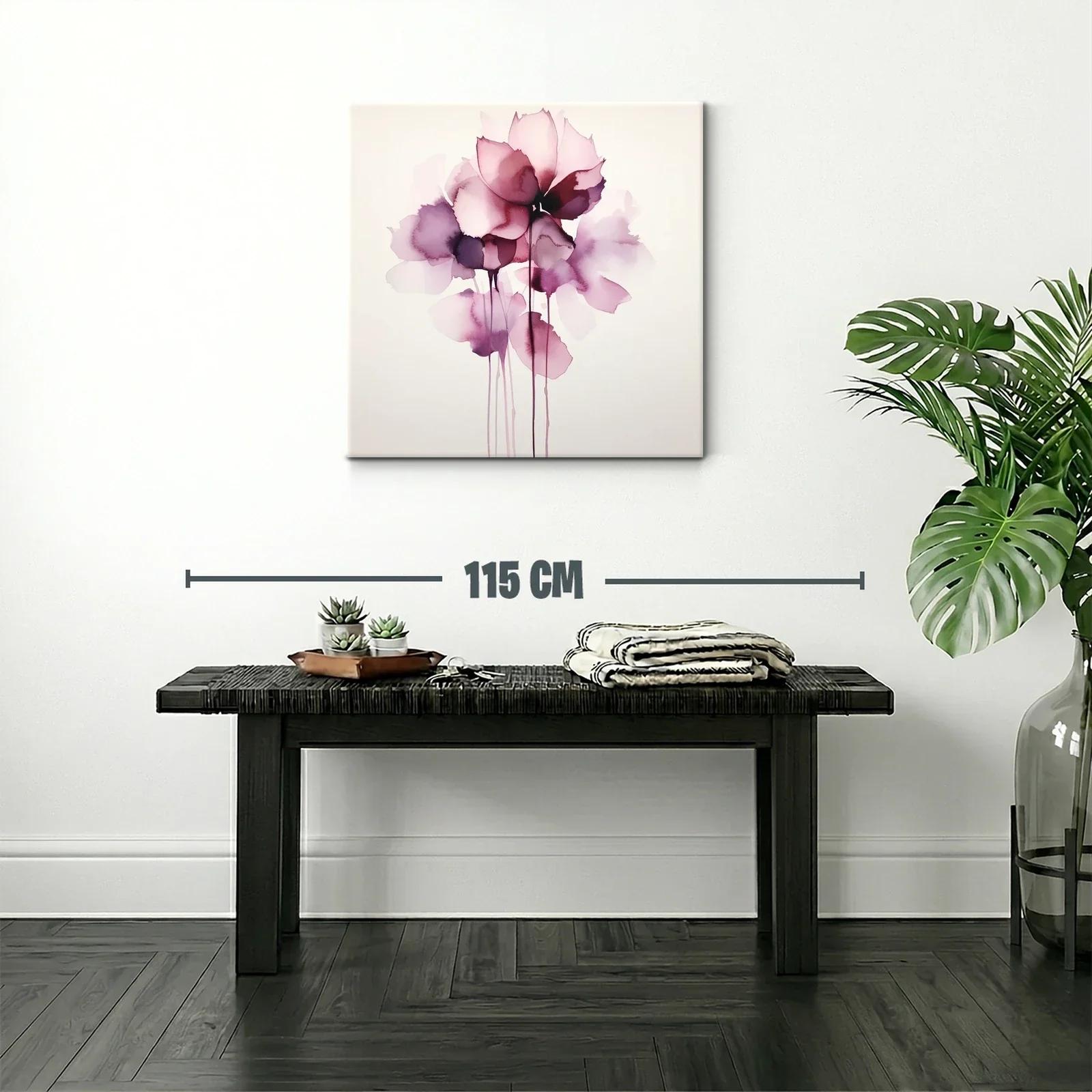 Flor abstracta en tonos cálidos y delicados — miniatura 2