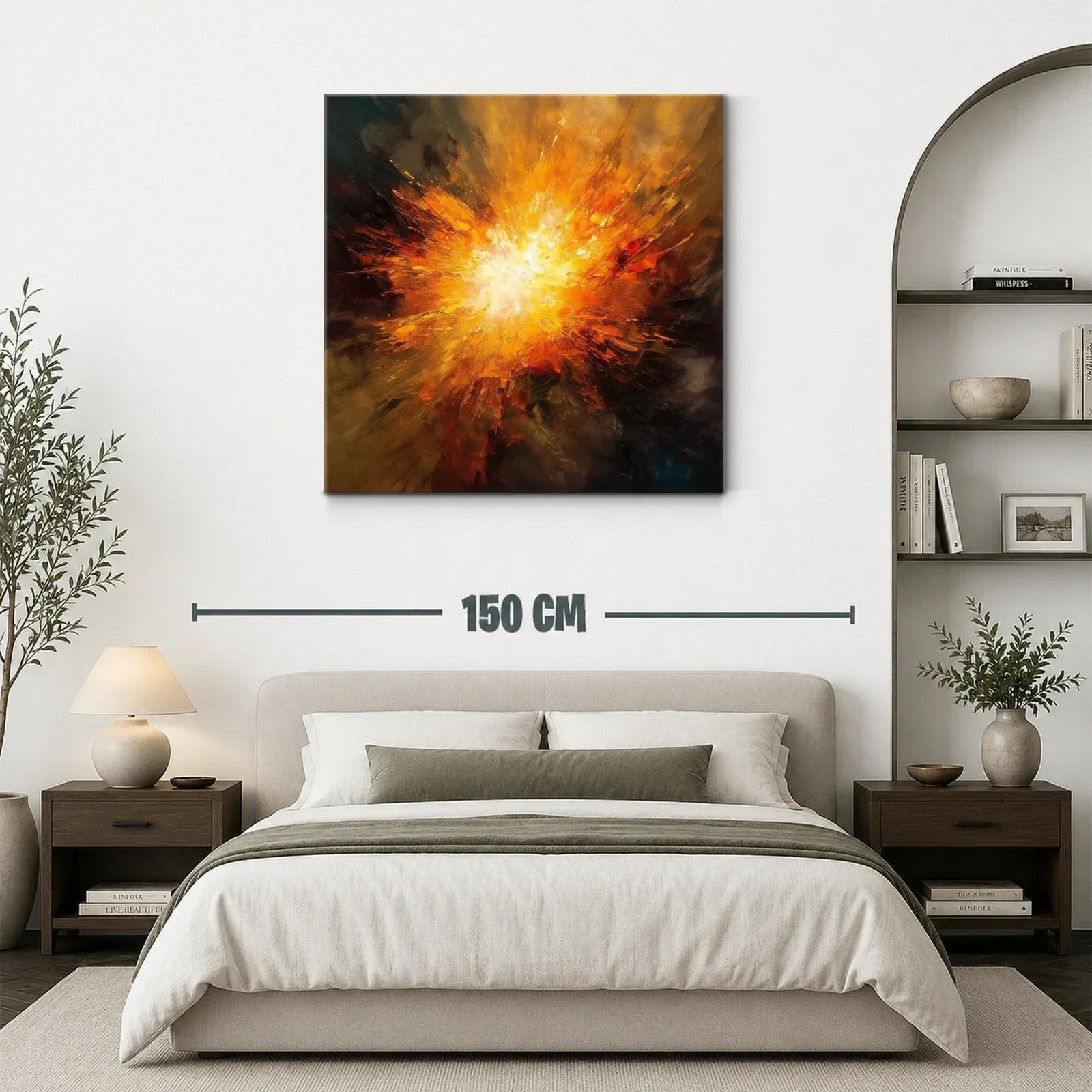 Explosión de luz cálida en explosión abstracta vibrante — miniatura 3
