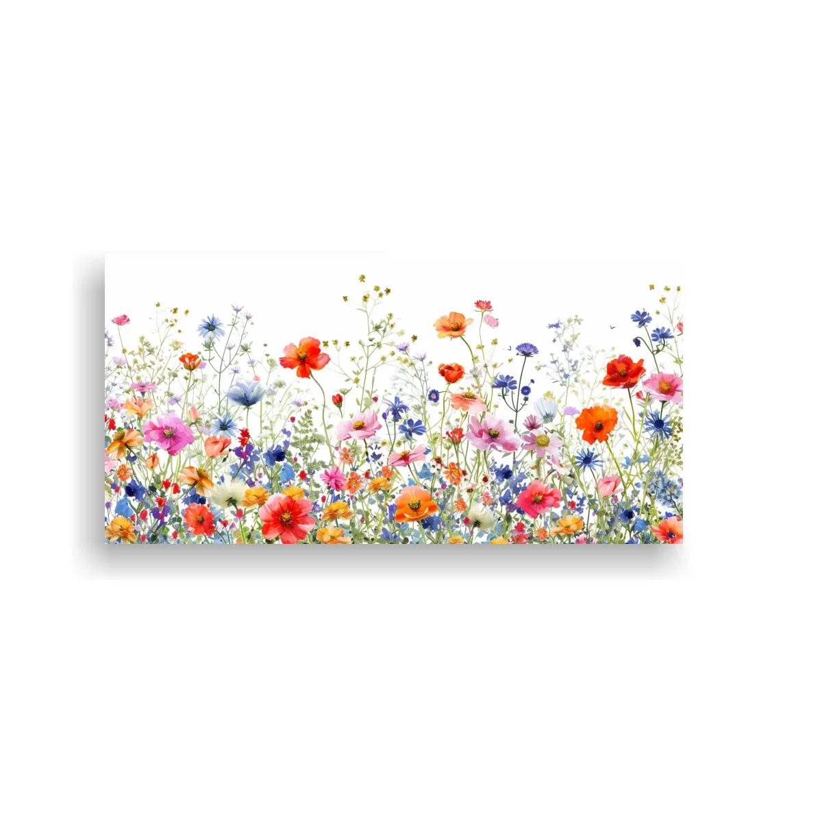 Cuadro prado de flores silvestres con acianos — imagen principal
