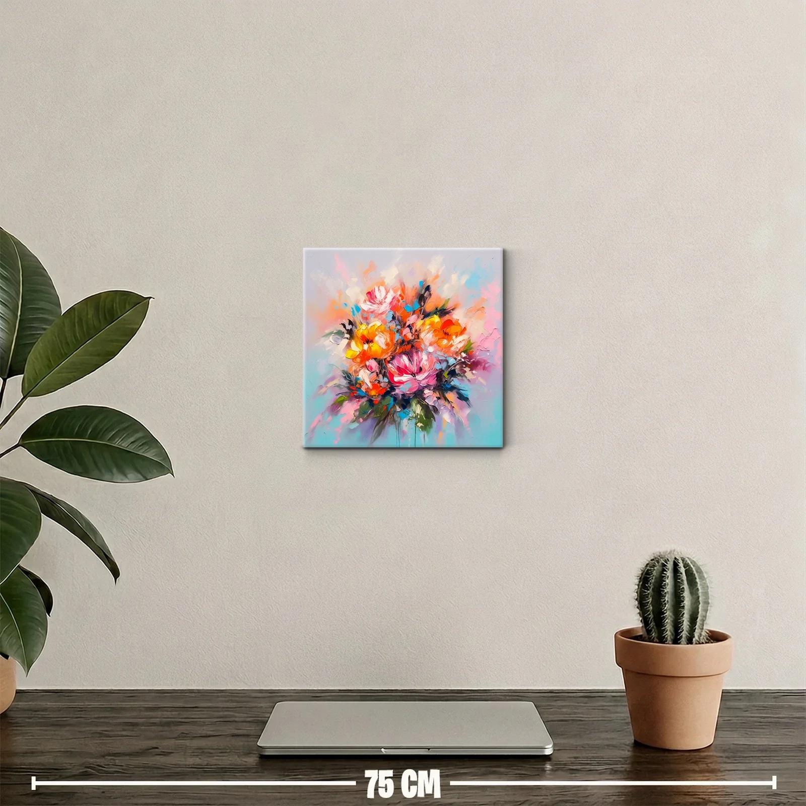 Explosión de flores coloridas con energía vibrante y dinámica — miniatura 2