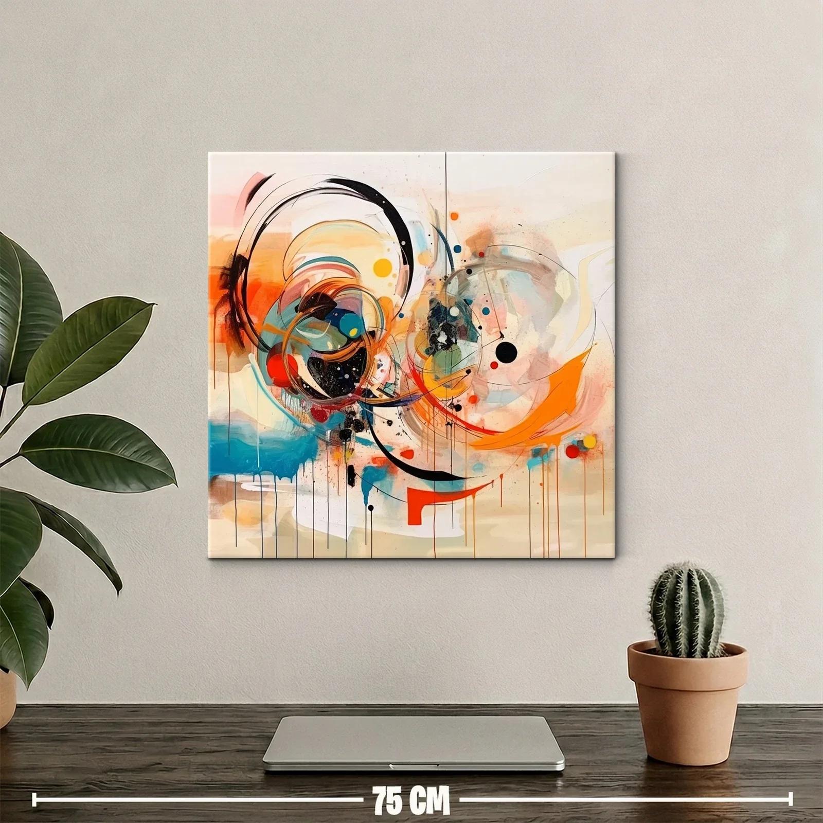 Composición abstracta enérgica con tonos vibrantes y dinámicos — miniatura 2